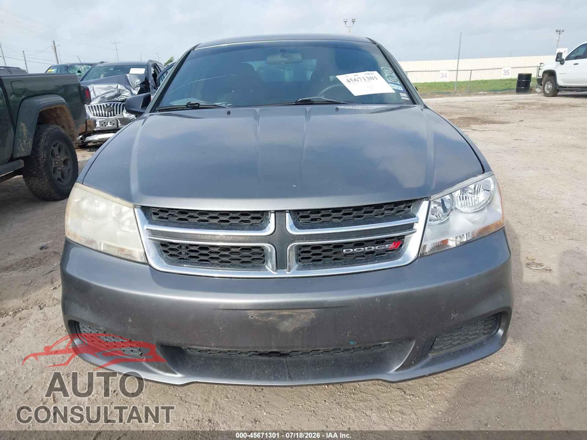 DODGE AVENGER 2013 - 1C3CDZAB5DN730277