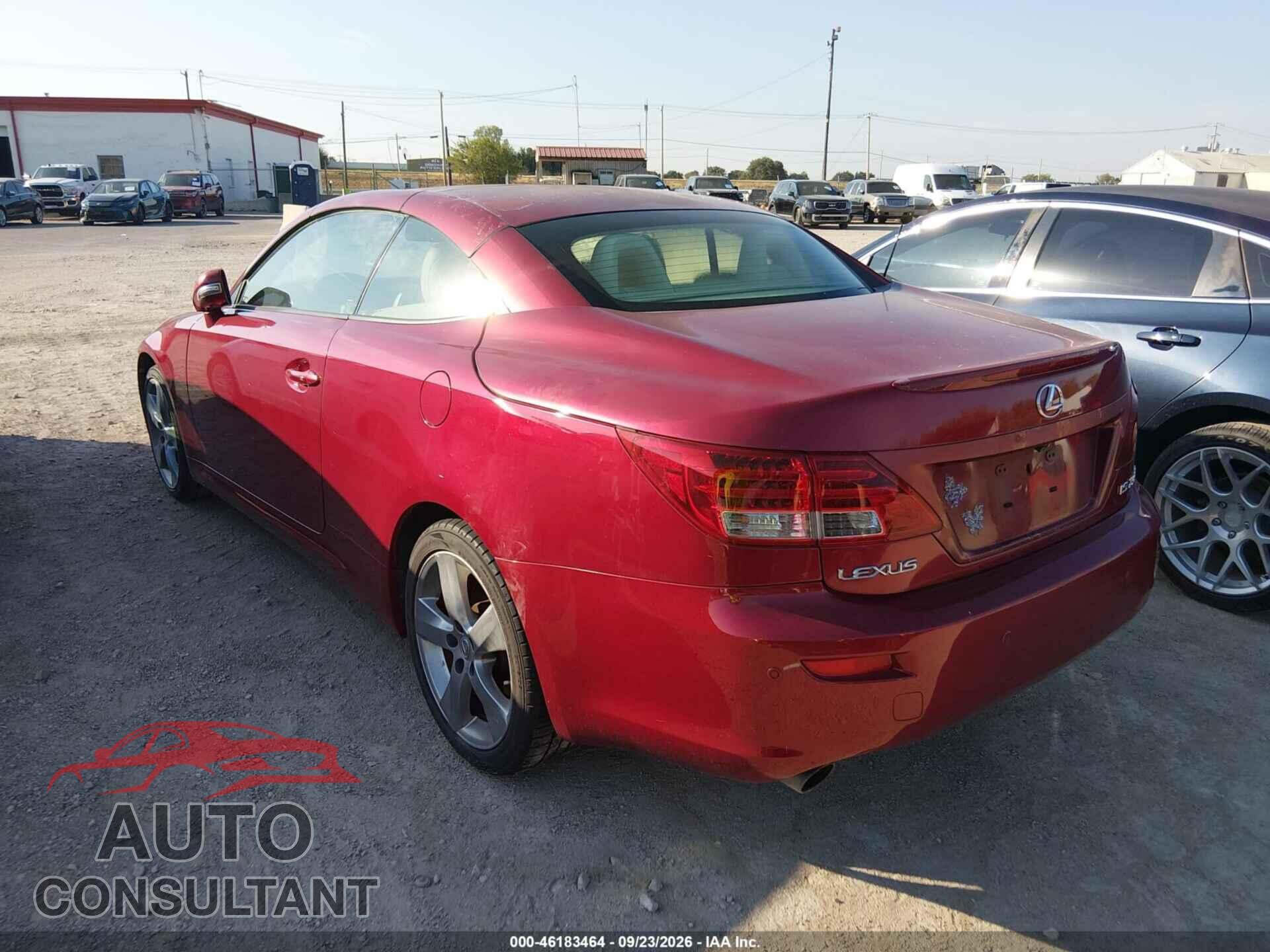 LEXUS IS 250C 2010 - JTHFF2C2XA2512905