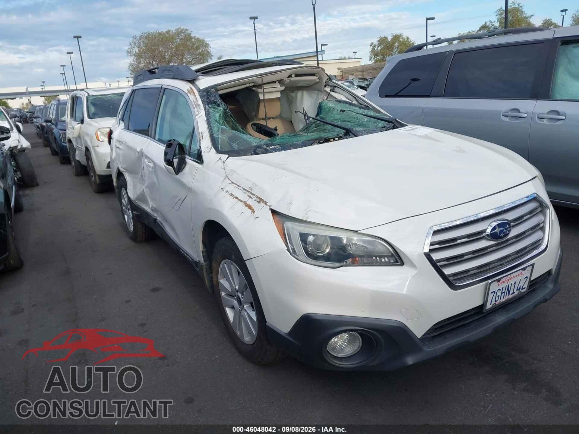 SUBARU OUTBACK 2015 - 4S4BSAEC6F3202064