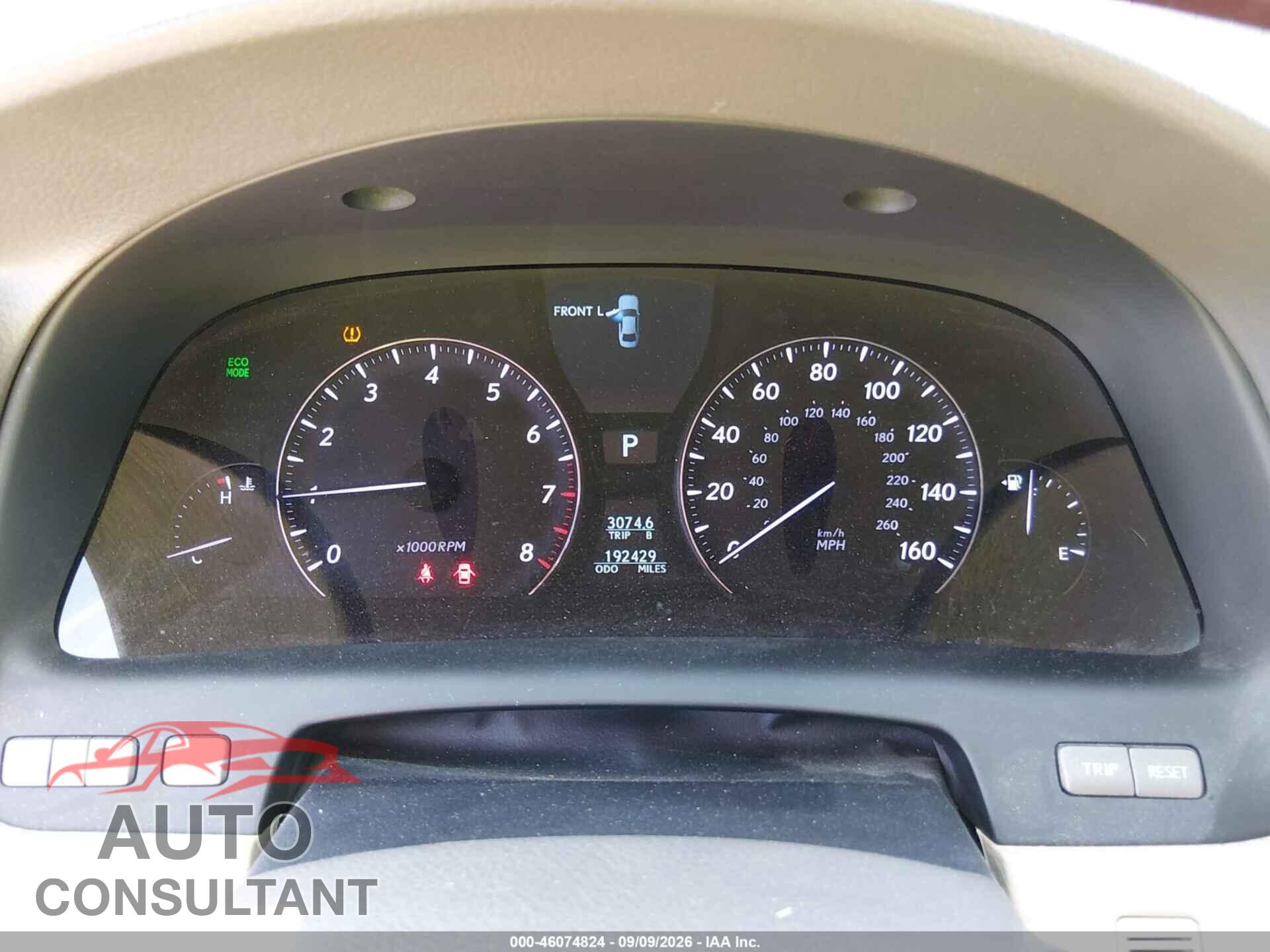 LEXUS LS 460 2010 - JTHCL5EFXA5008270