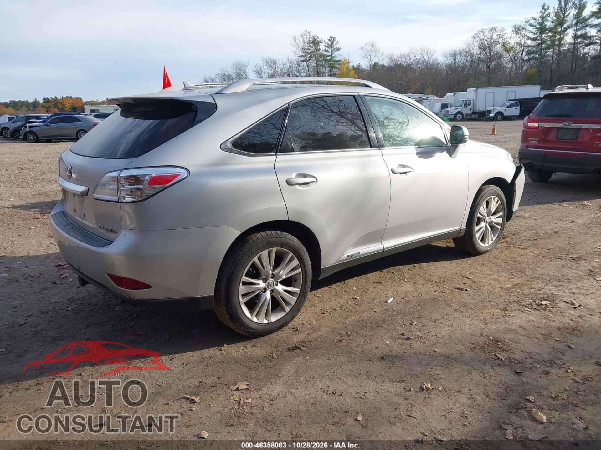 LEXUS RX 450H 2011 - JTJBC1BA3B2043957