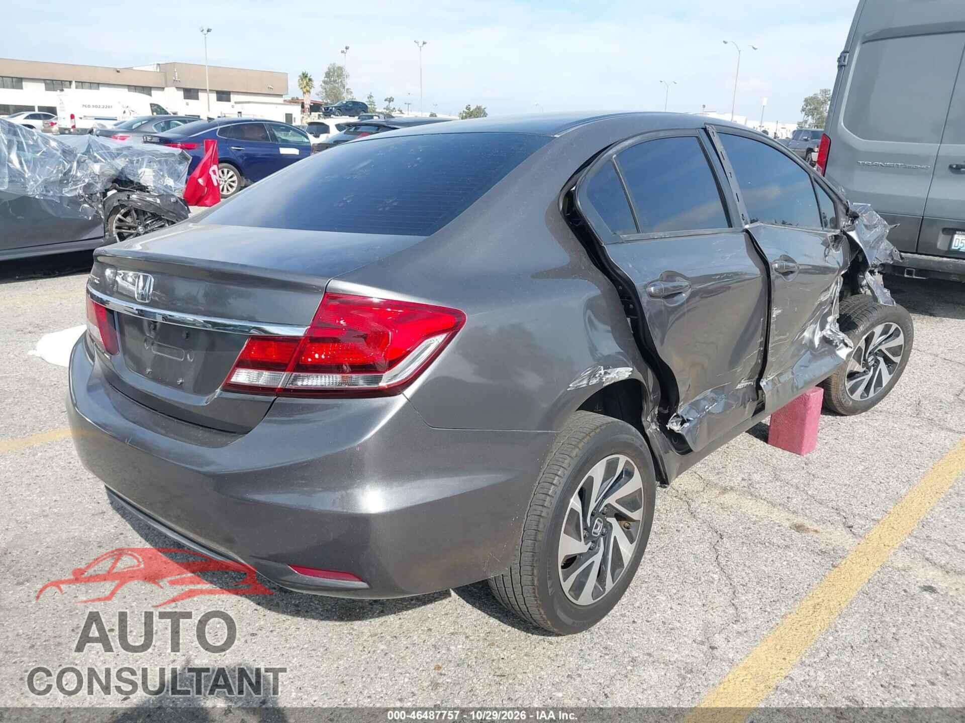 HONDA CIVIC 2013 - 19XFB2F87DE295656