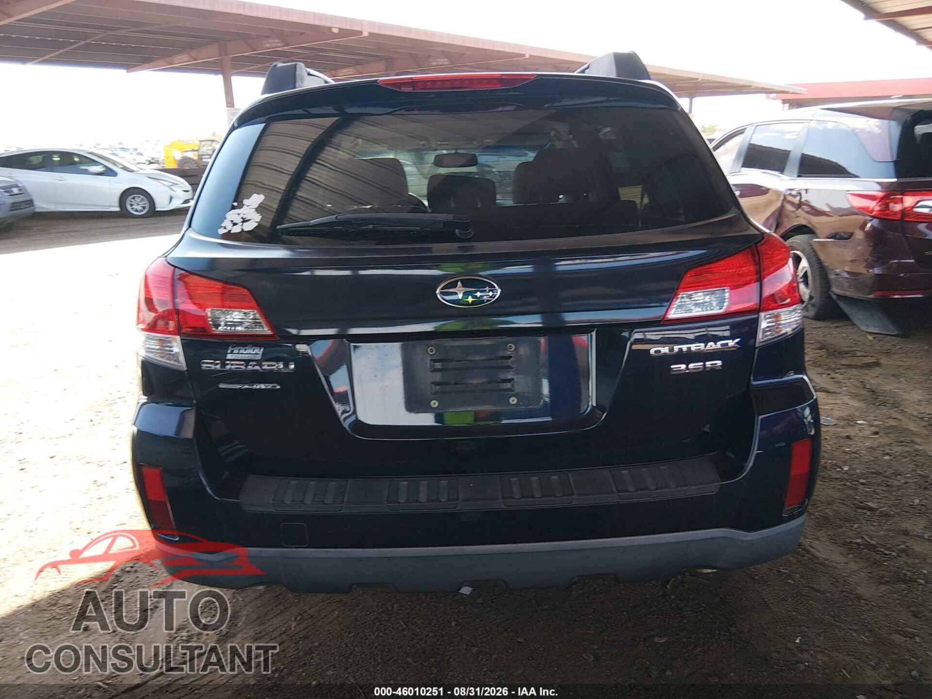 SUBARU OUTBACK 2012 - 4S4BRDAC0C2257646