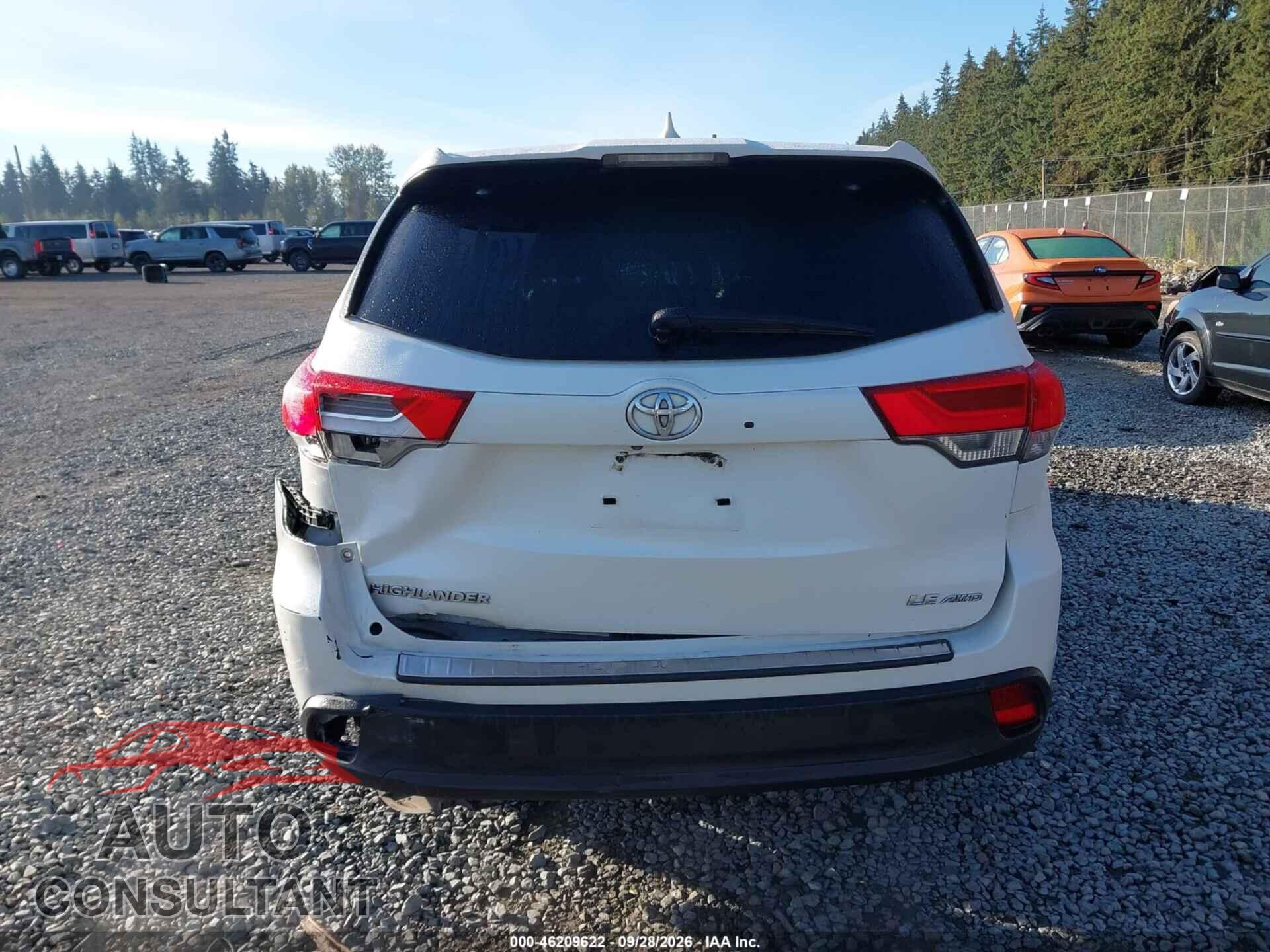 TOYOTA HIGHLANDER 2018 - 5TDBZRFH7JS891757