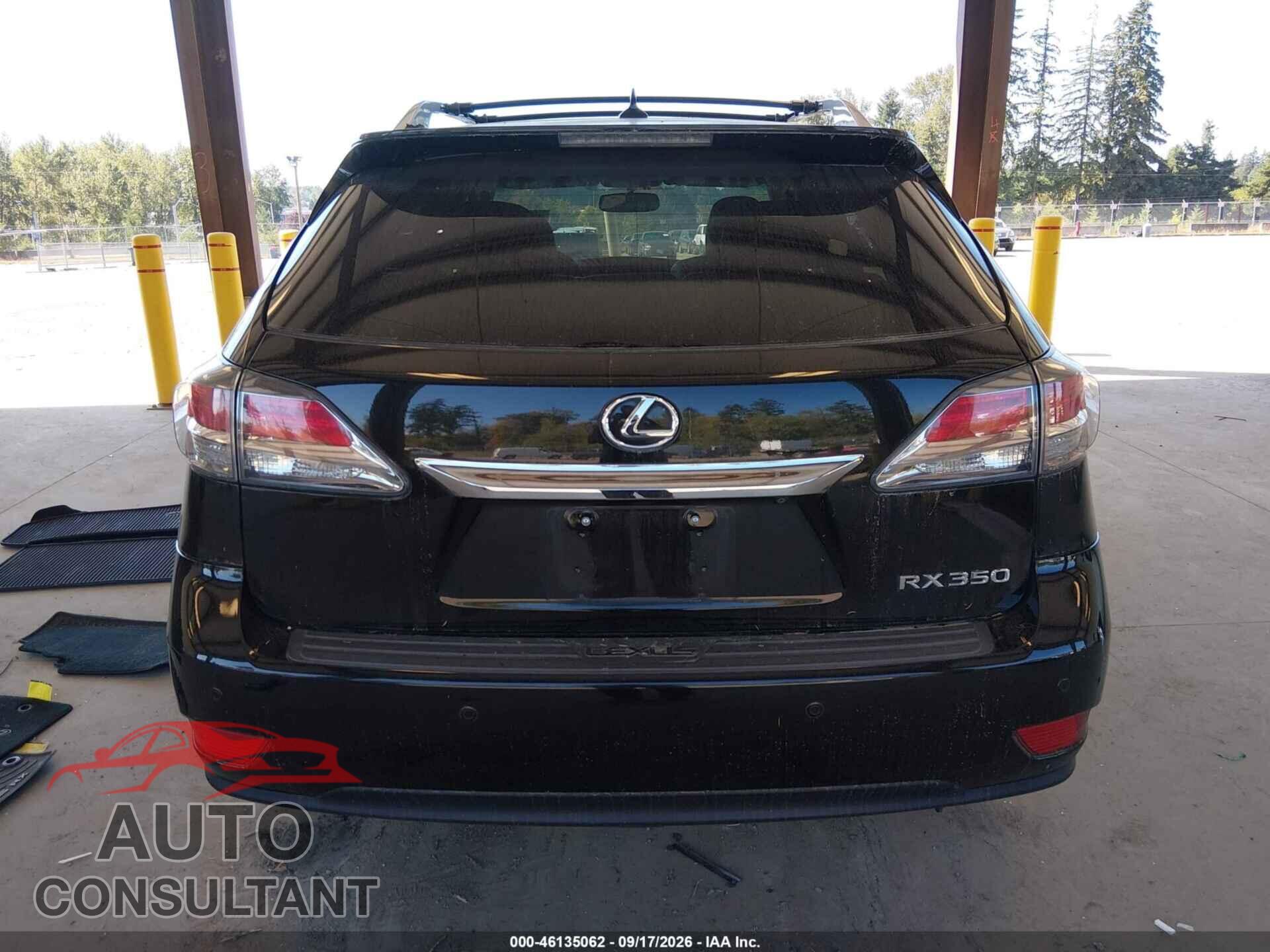 LEXUS RX 350 2013 - 2T2BK1BA1DC187576