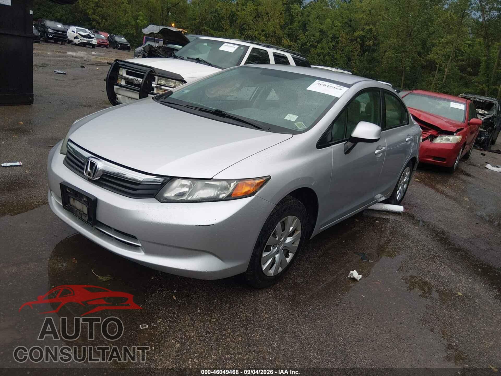 HONDA CIVIC 2012 - 19XFB2F57CE009583