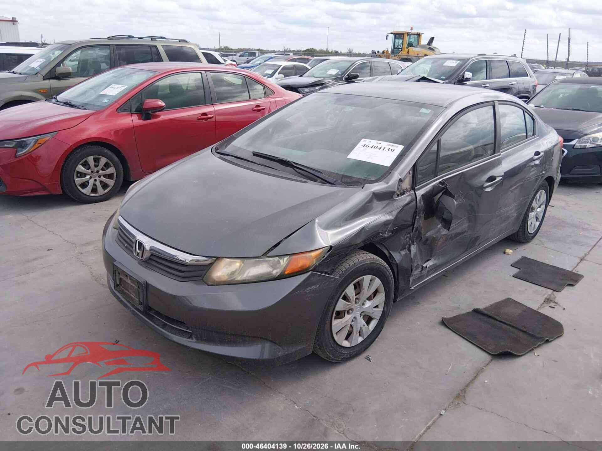 HONDA CIVIC 2012 - 19XFB2F54CE056831