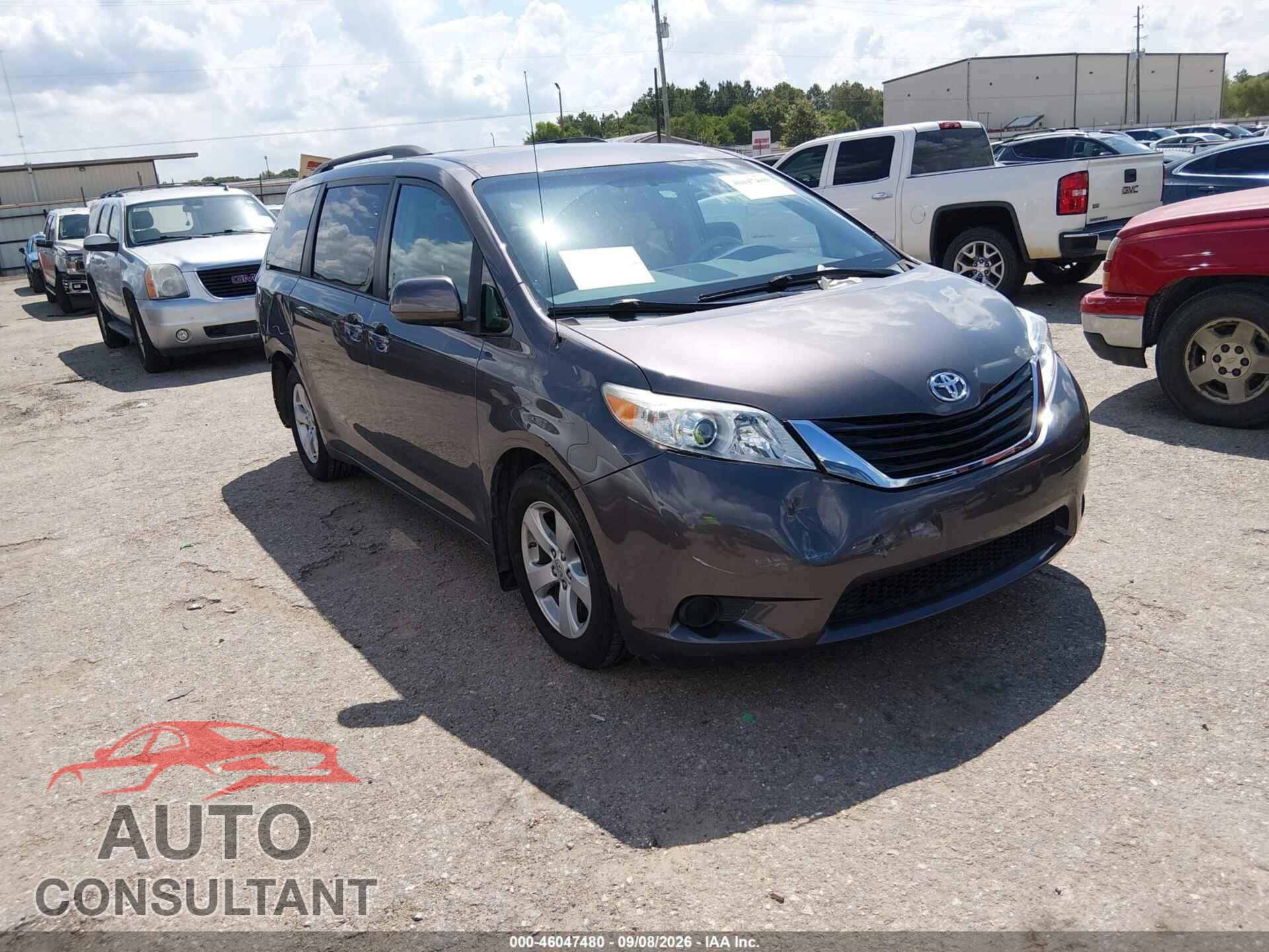 TOYOTA SIENNA 2012 - 5TDKK3DC7CS234551