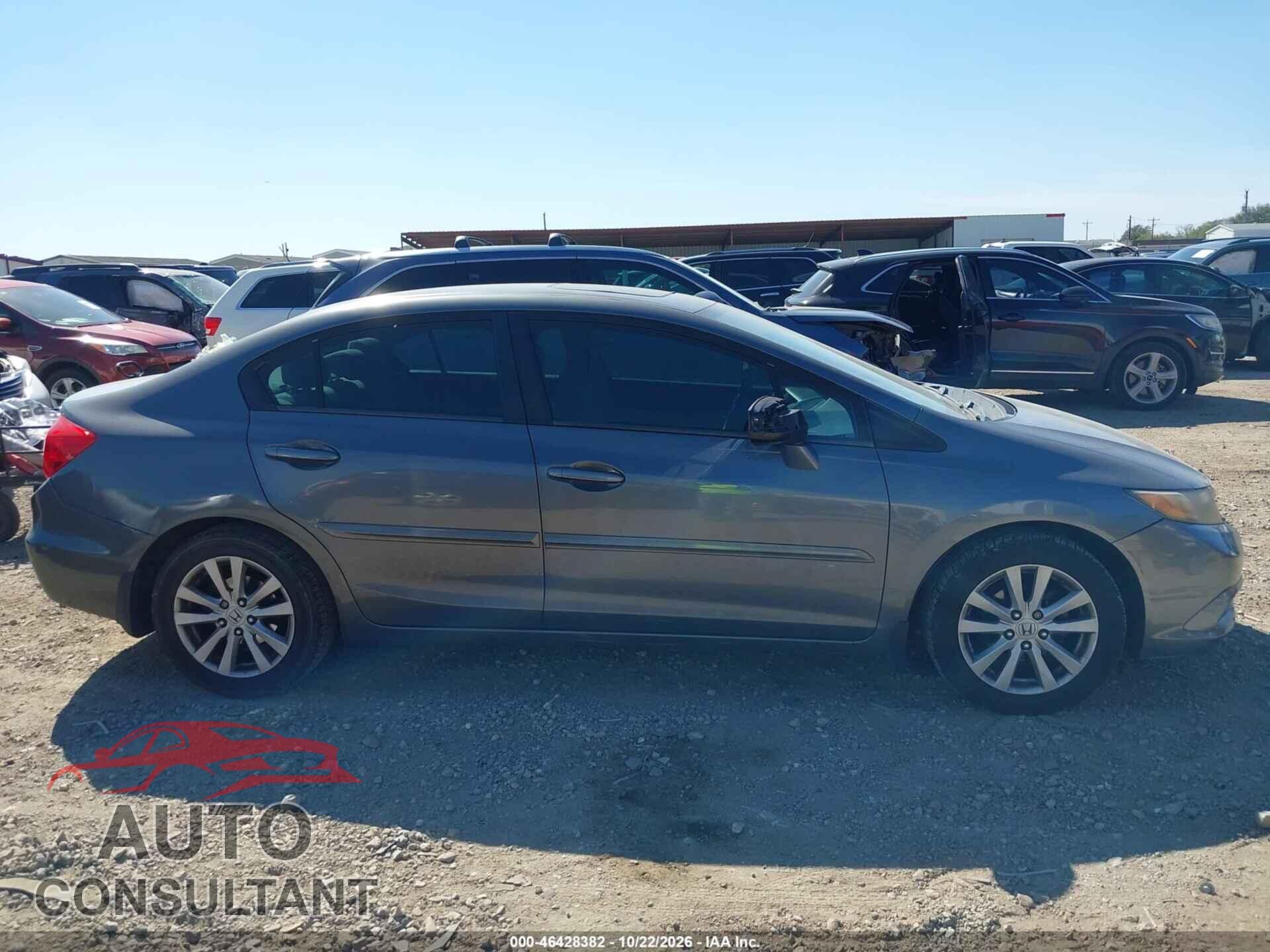 HONDA CIVIC 2012 - 19XFB2F80CE089741