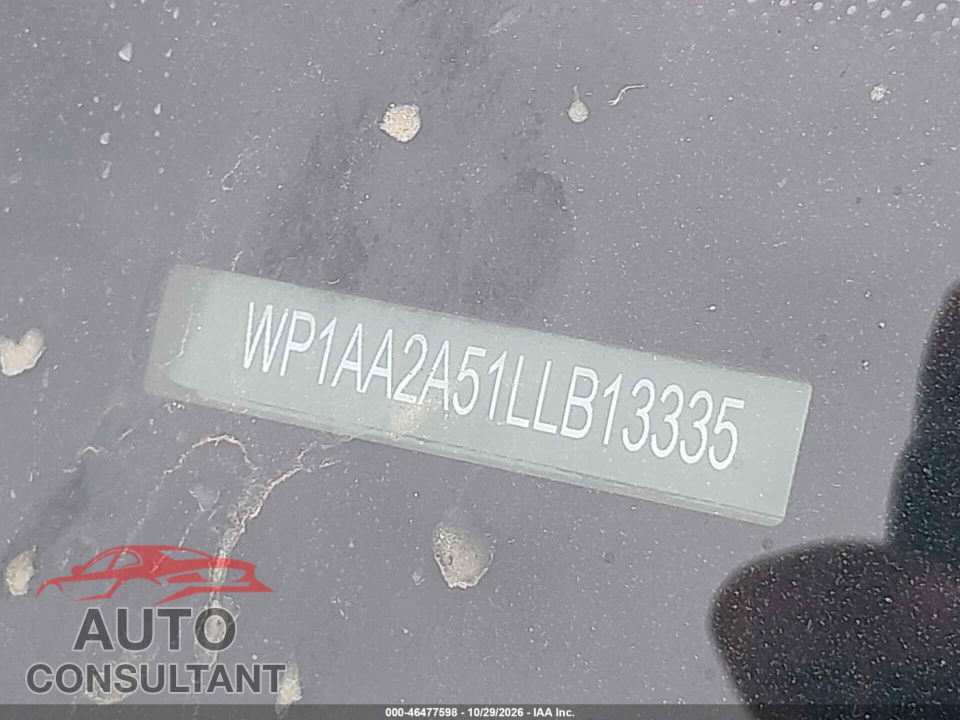 PORSCHE MACAN 2020 - WP1AA2A51LLB13335