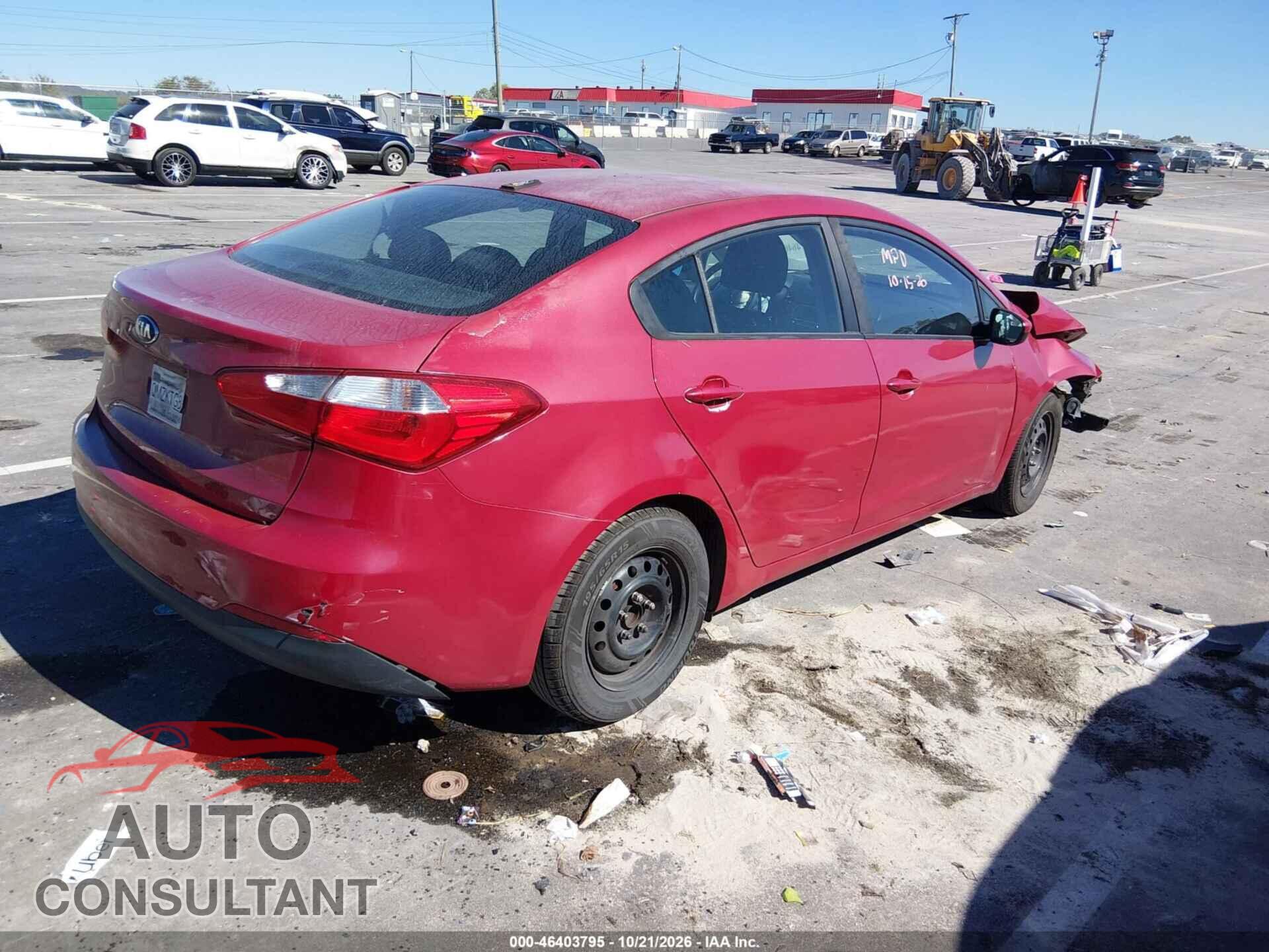 KIA FORTE 2016 - KNAFK4A63G5544680