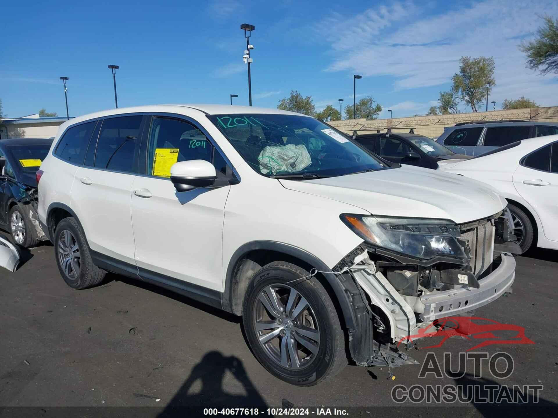 HONDA PILOT 2018 - 5FNYF6H38JB054409