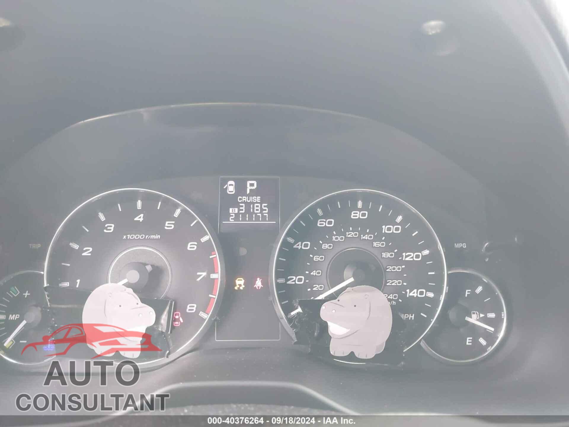 SUBARU OUTBACK 2011 - 4S4BRBAC3B3330795
