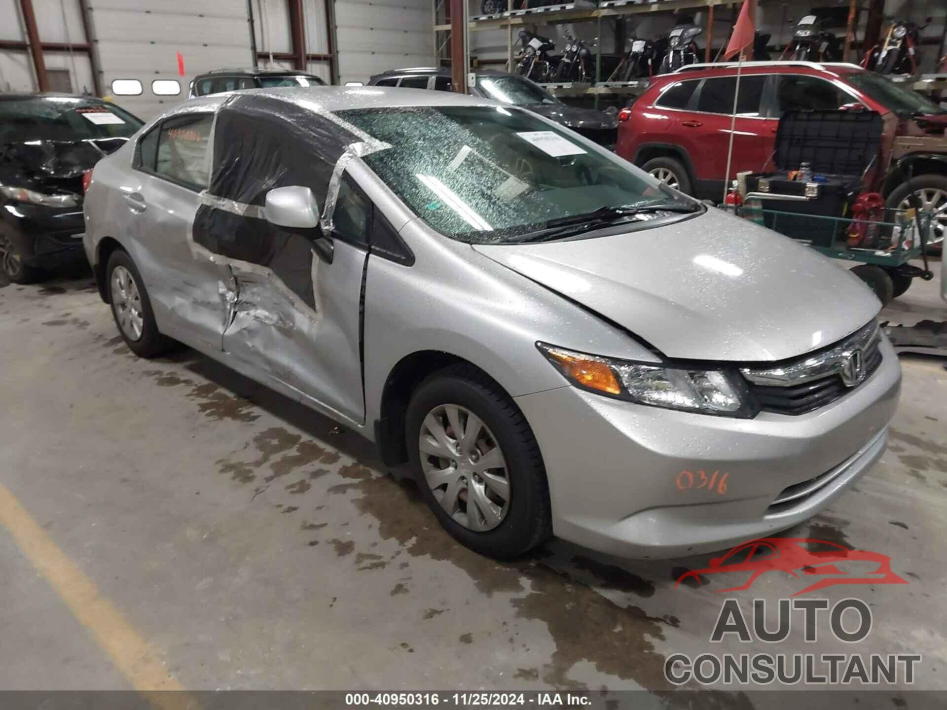 HONDA CIVIC 2012 - 19XFB2F59CE068585