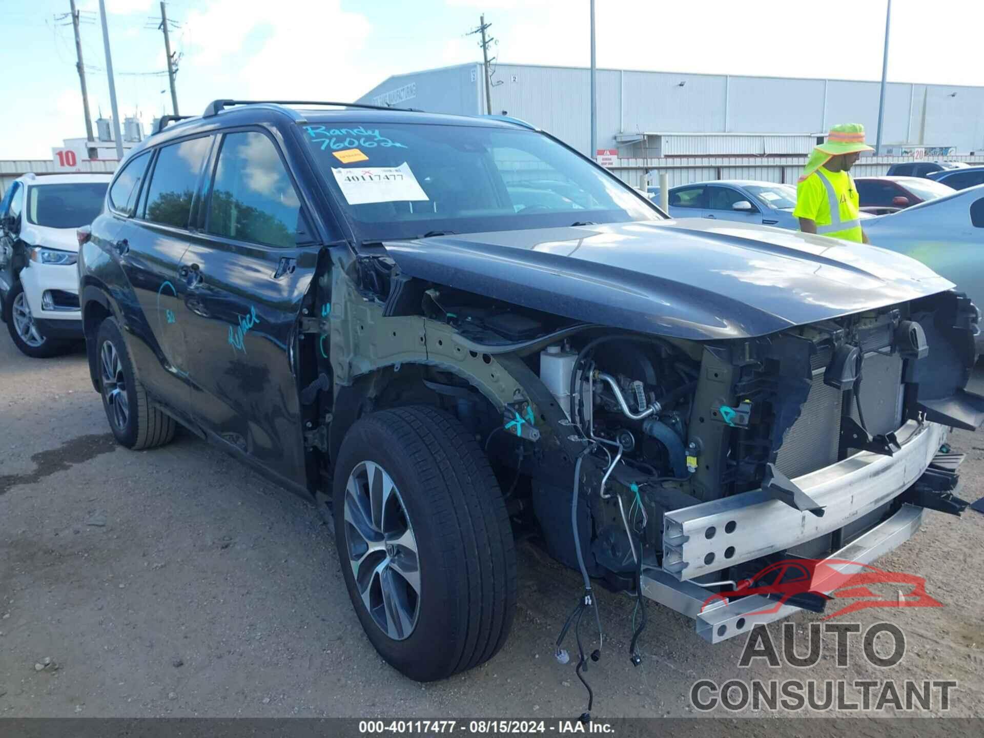 TOYOTA HIGHLANDER 2021 - 5TDGZRBH6MS121422