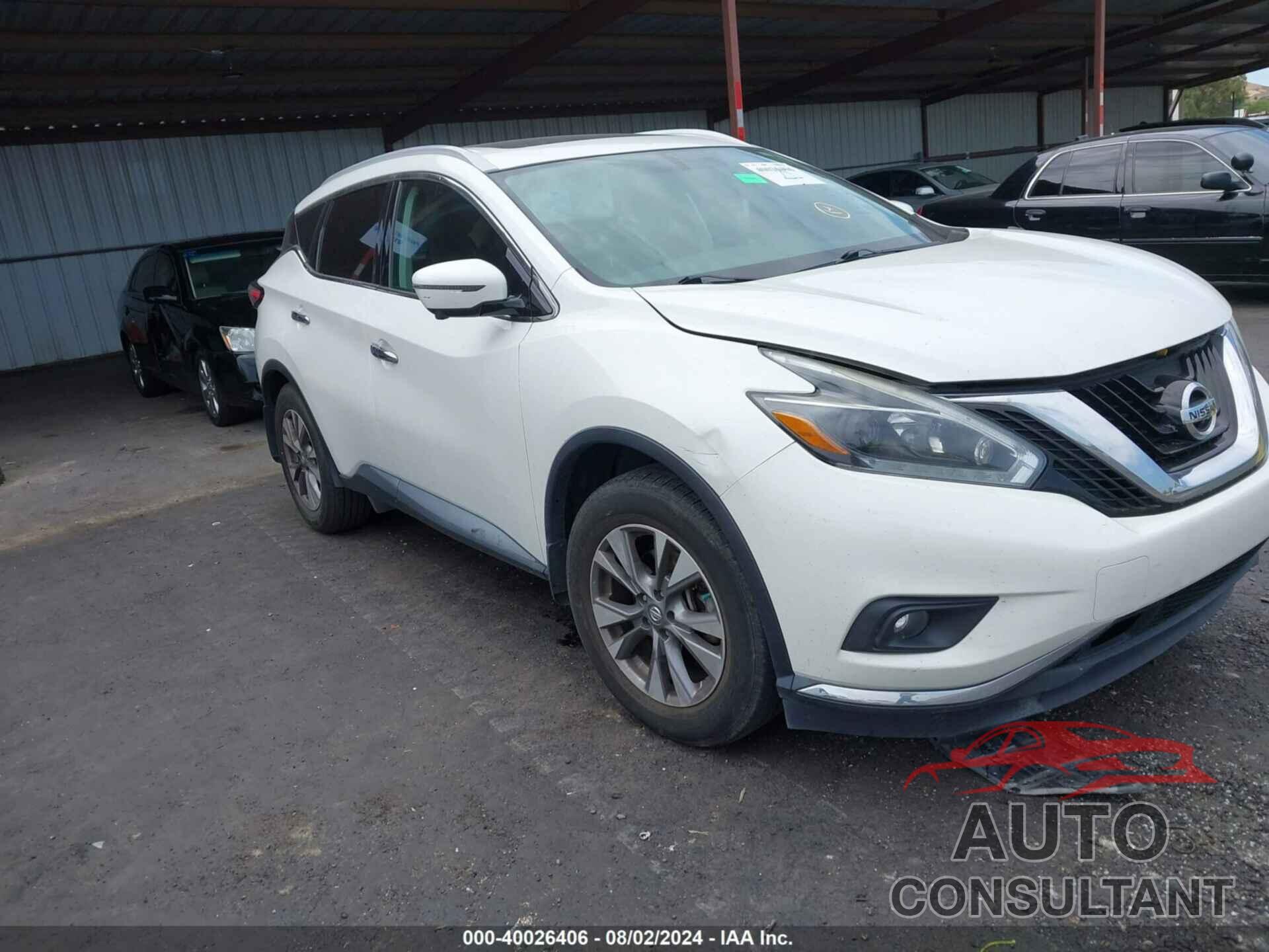 NISSAN MURANO 2018 - 5N1AZ2MH3JN156359