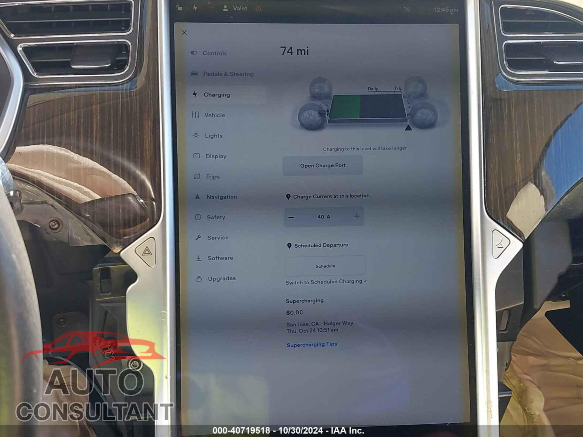 TESLA MODEL S 2013 - 5YJSA1CG0DFP09345