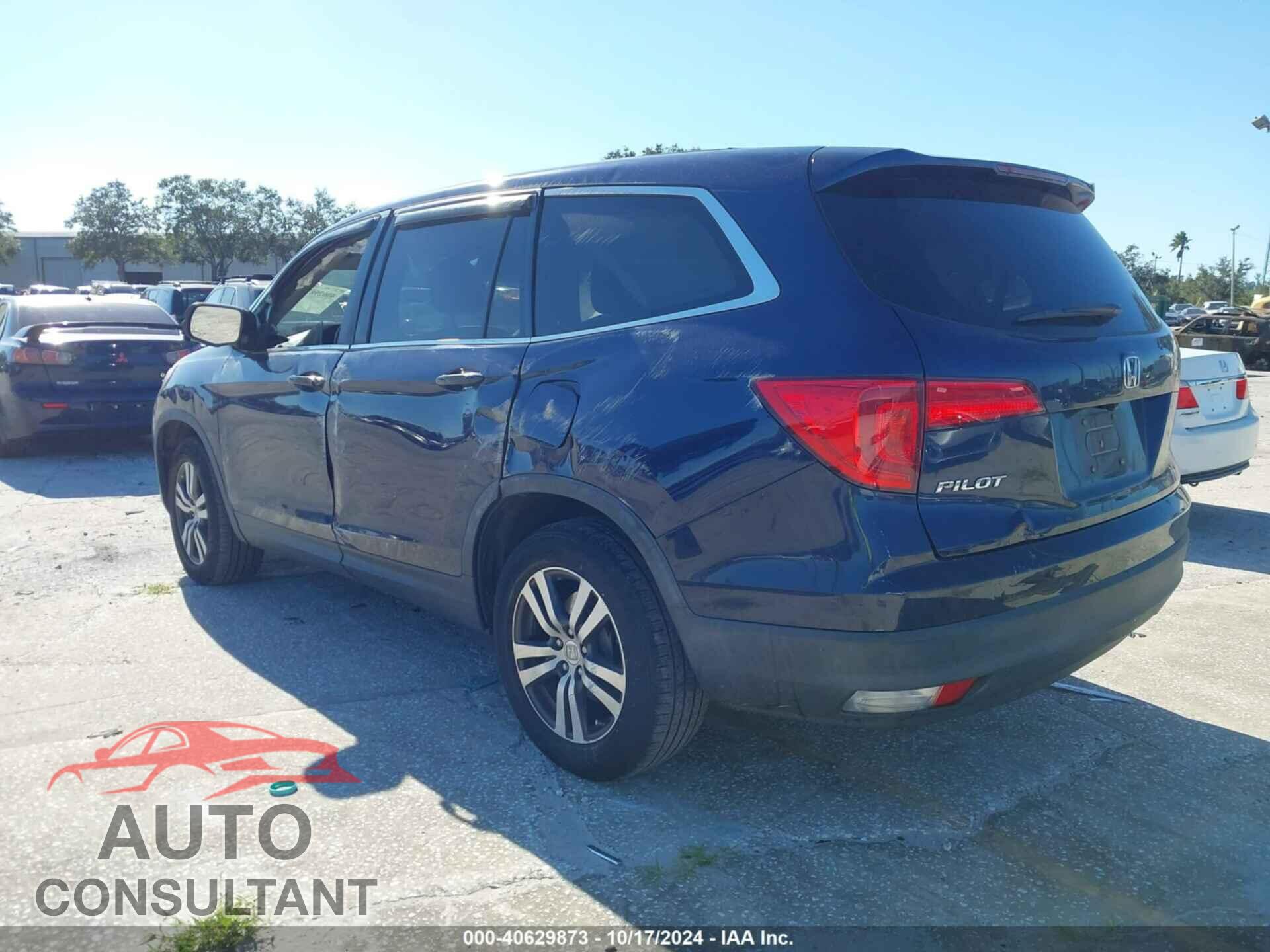 HONDA PILOT 2017 - 5FNYF5H31HB045166