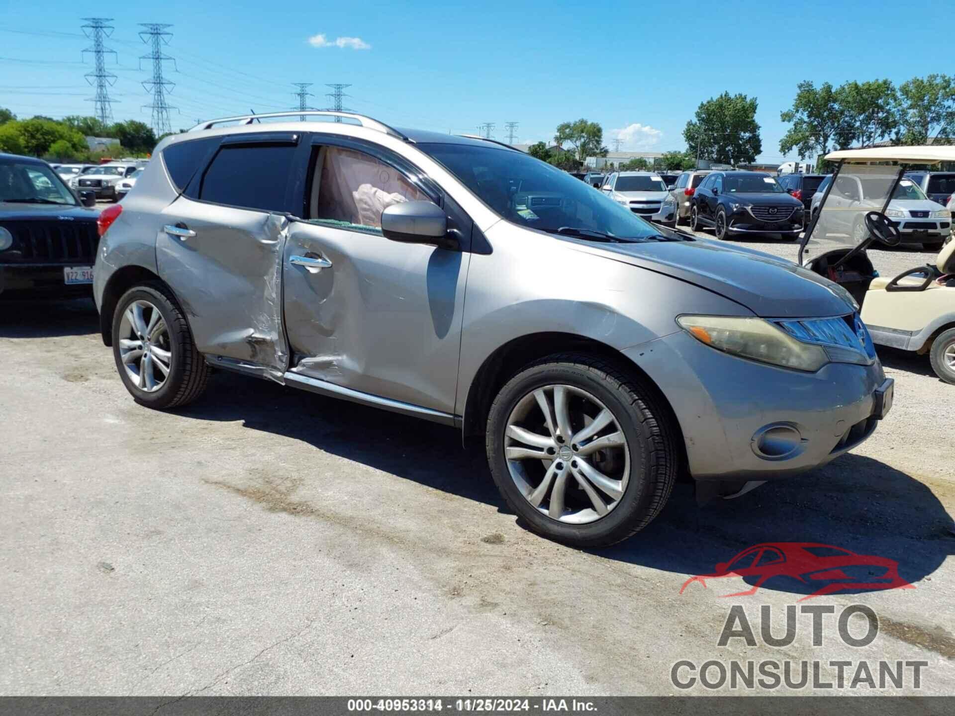 NISSAN MURANO 2009 - JN8AZ18W39W123251
