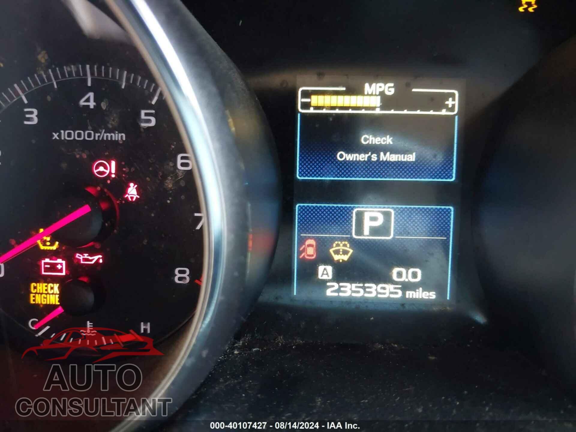 SUBARU LEGACY 2016 - 4S3BNAA61G3003145