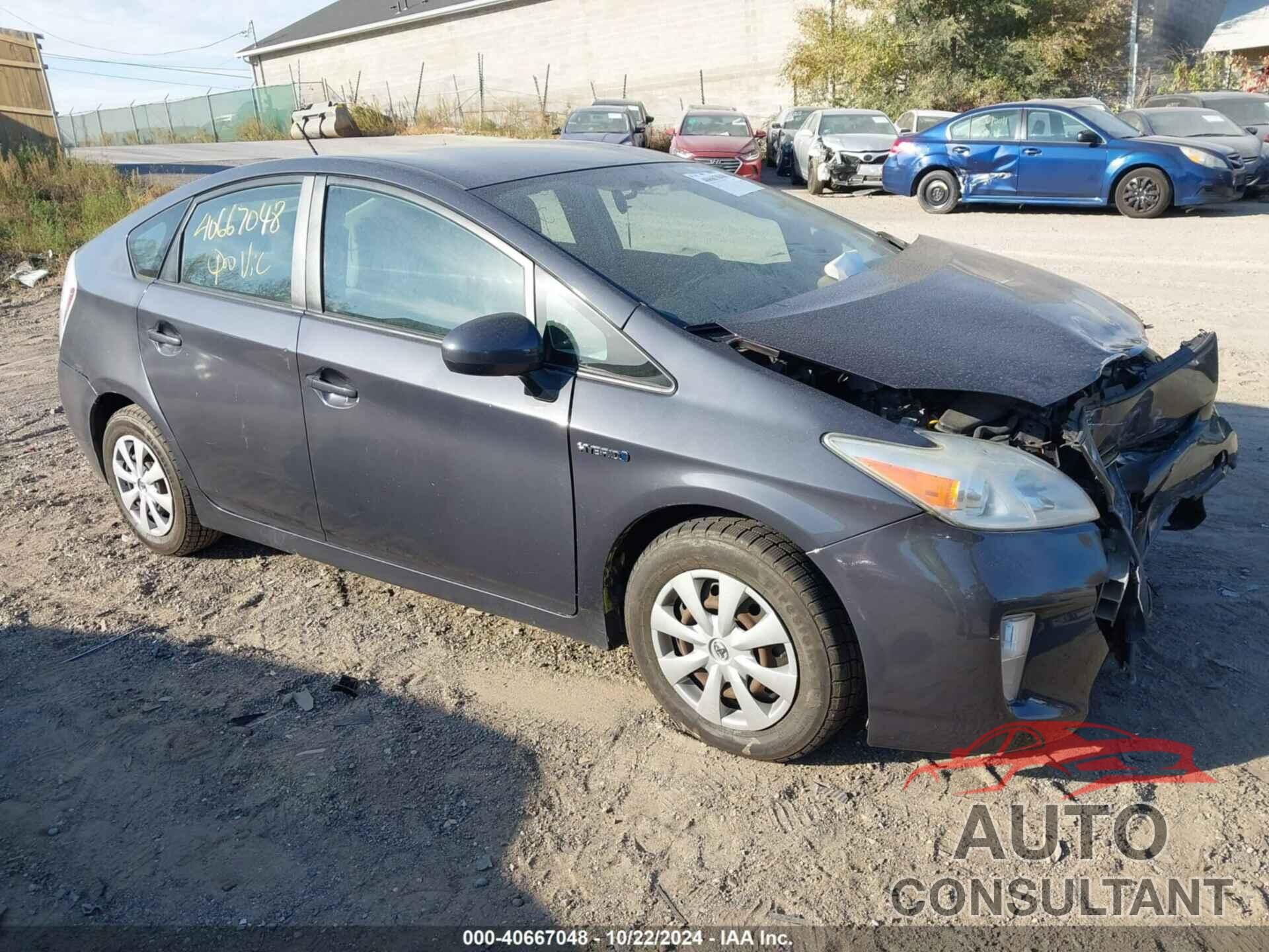 TOYOTA PRIUS 2011 - JTDKN3DU4B0252779