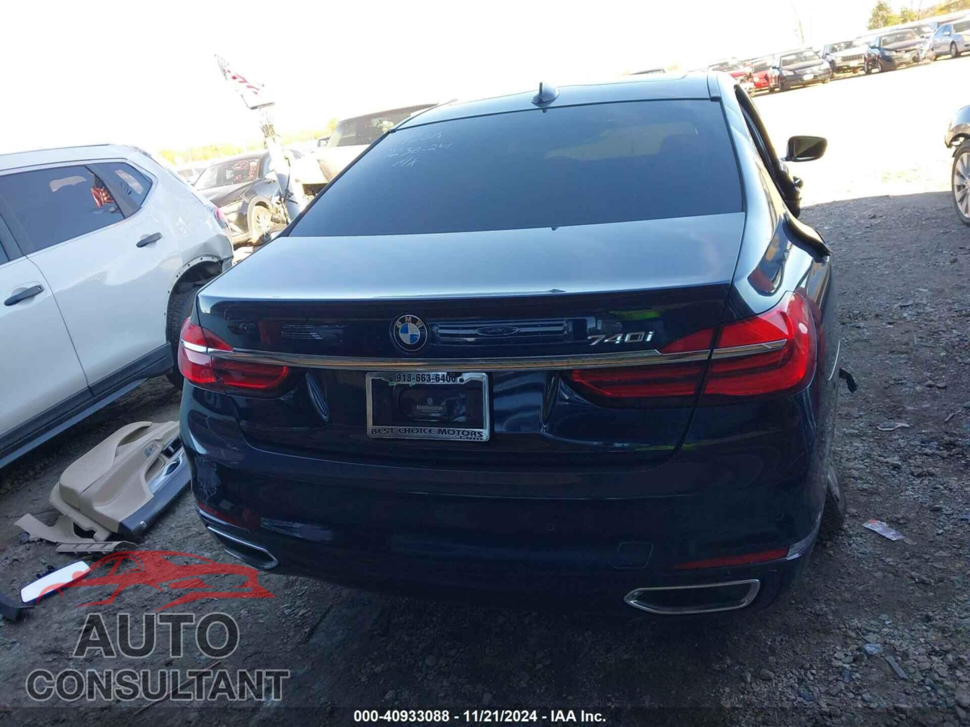BMW 740I 2017 - WBA7E2C52HG740460