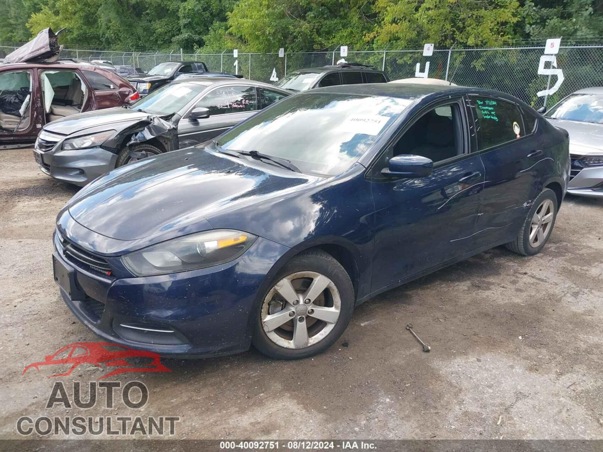 DODGE DART 2016 - 1C3CDFBB1GD593717