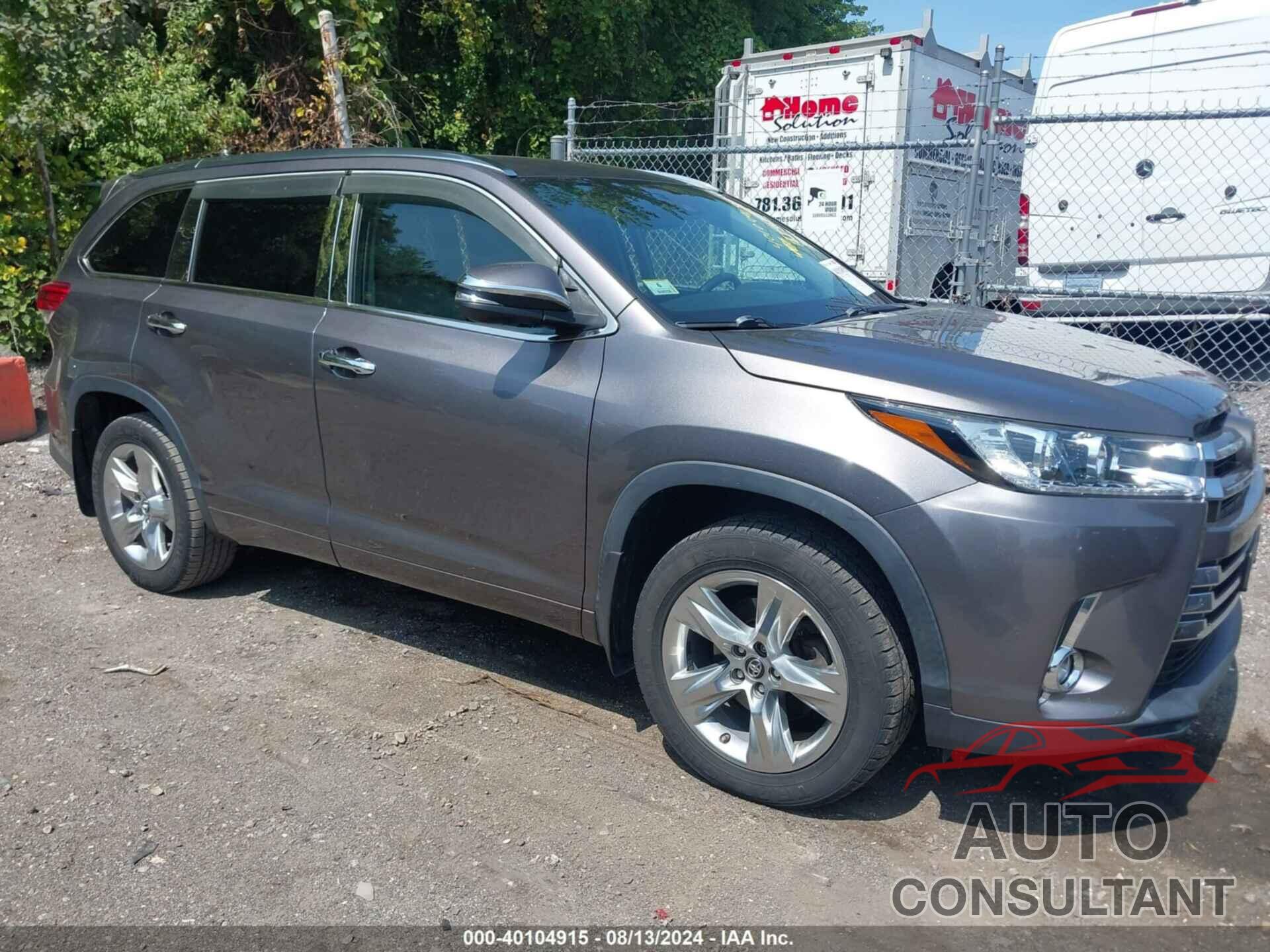 TOYOTA HIGHLANDER 2019 - 5TDDZRFH5KS933420