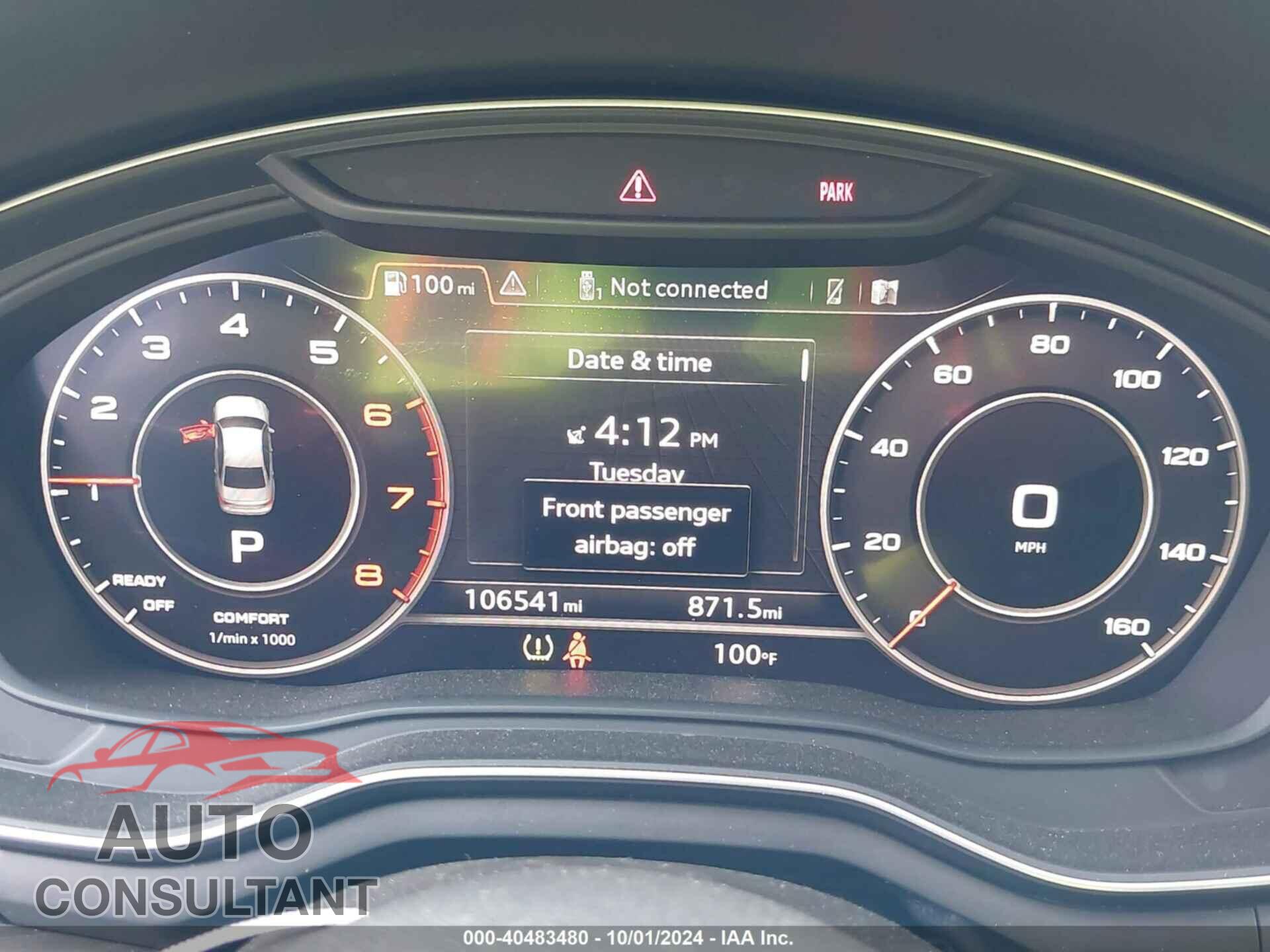 AUDI A4 2017 - WAUKMAF49HN057757