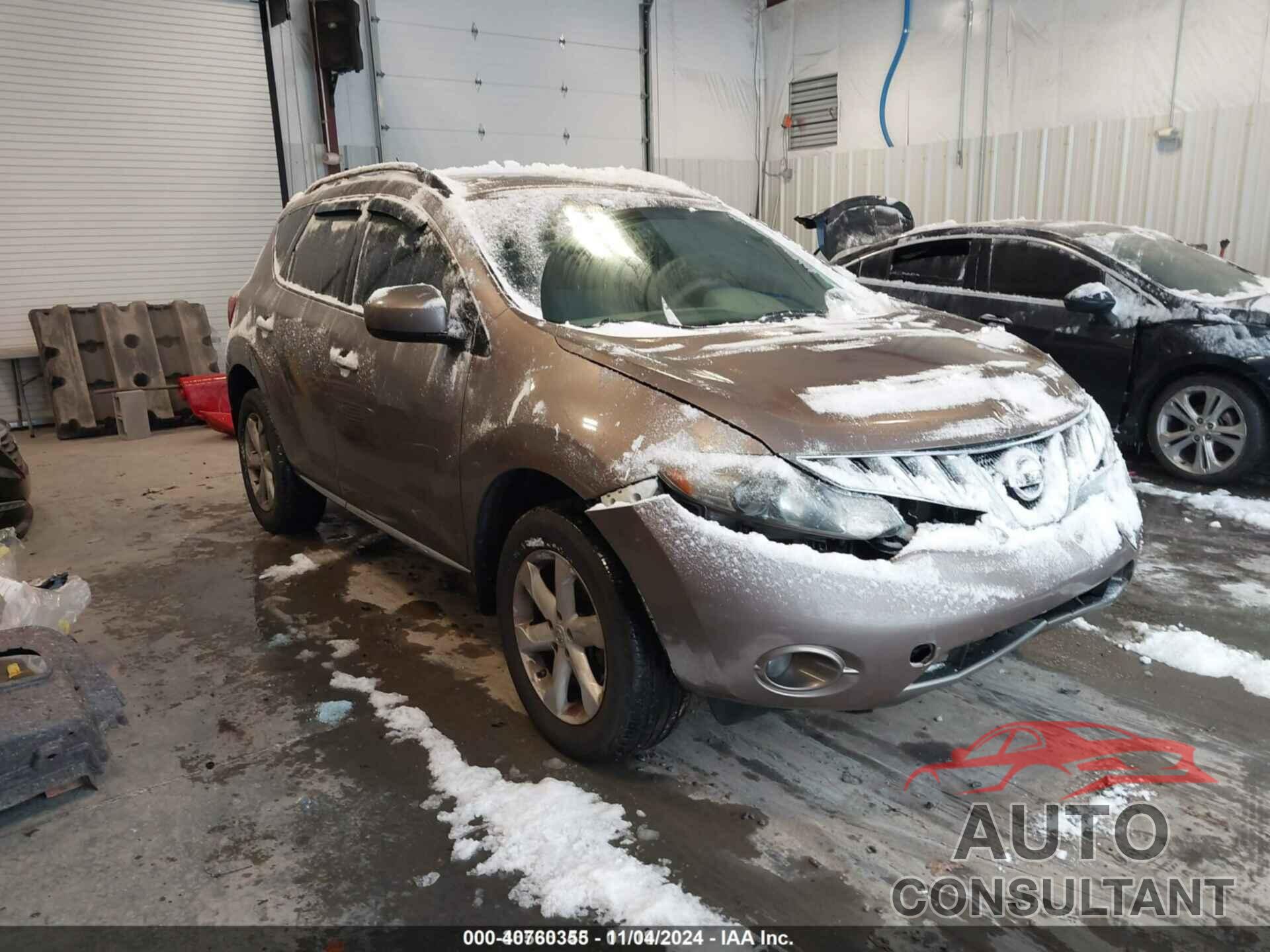 NISSAN MURANO 2009 - JN8AZ18W29W141868