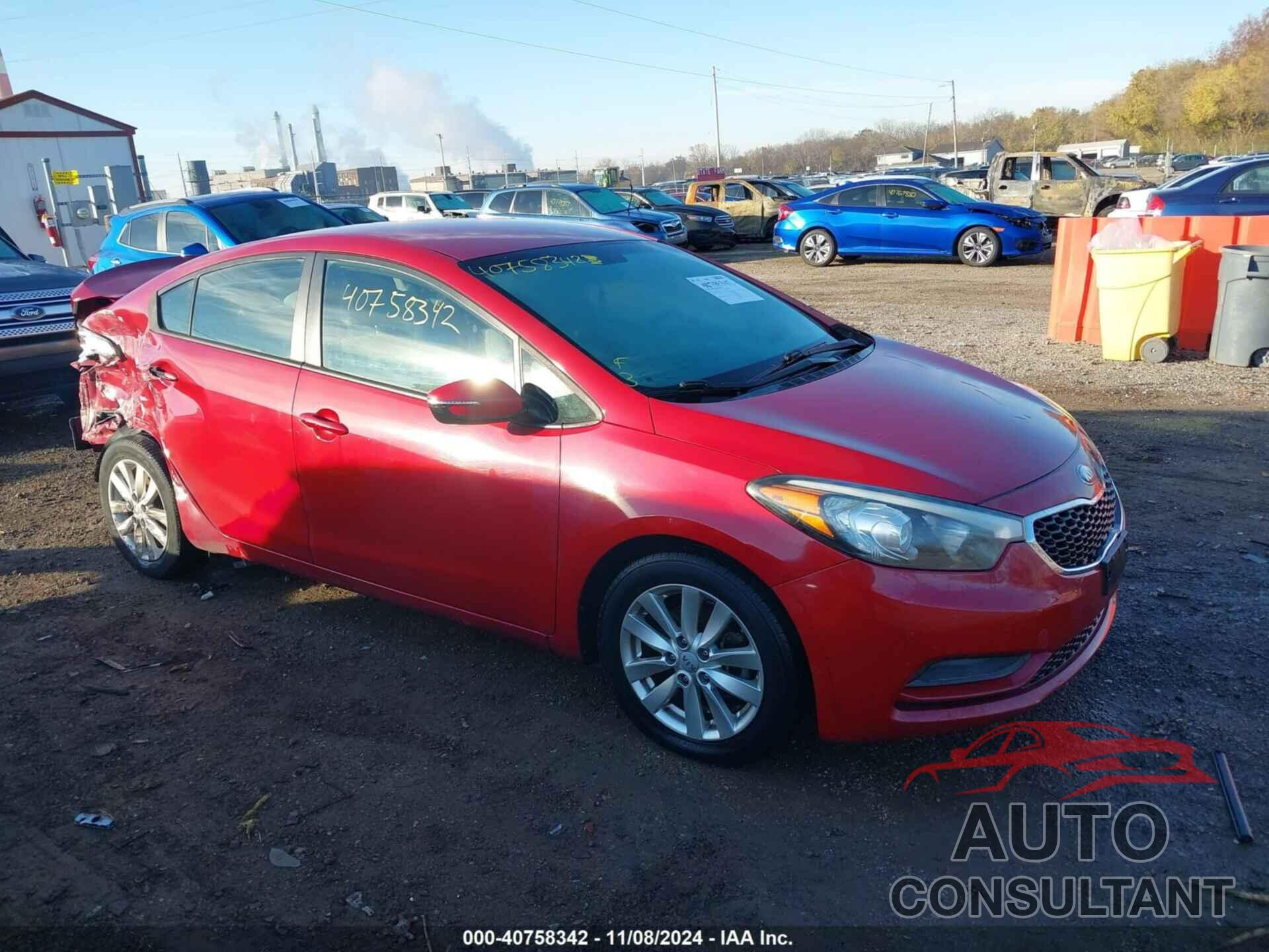 KIA FORTE 2015 - KNAFX4A61F5273375