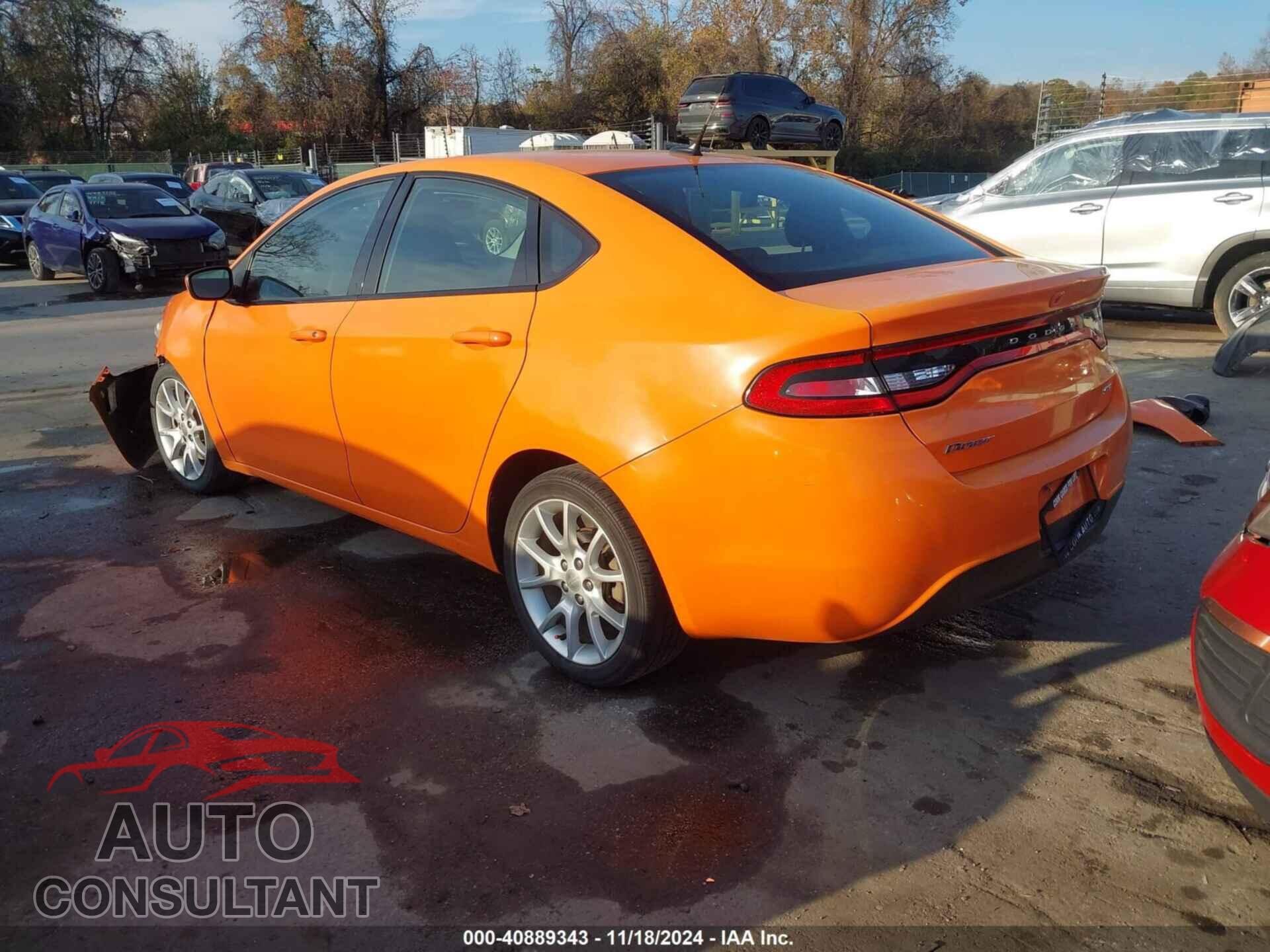 DODGE DART 2013 - 1C3CDFBA6DD331453