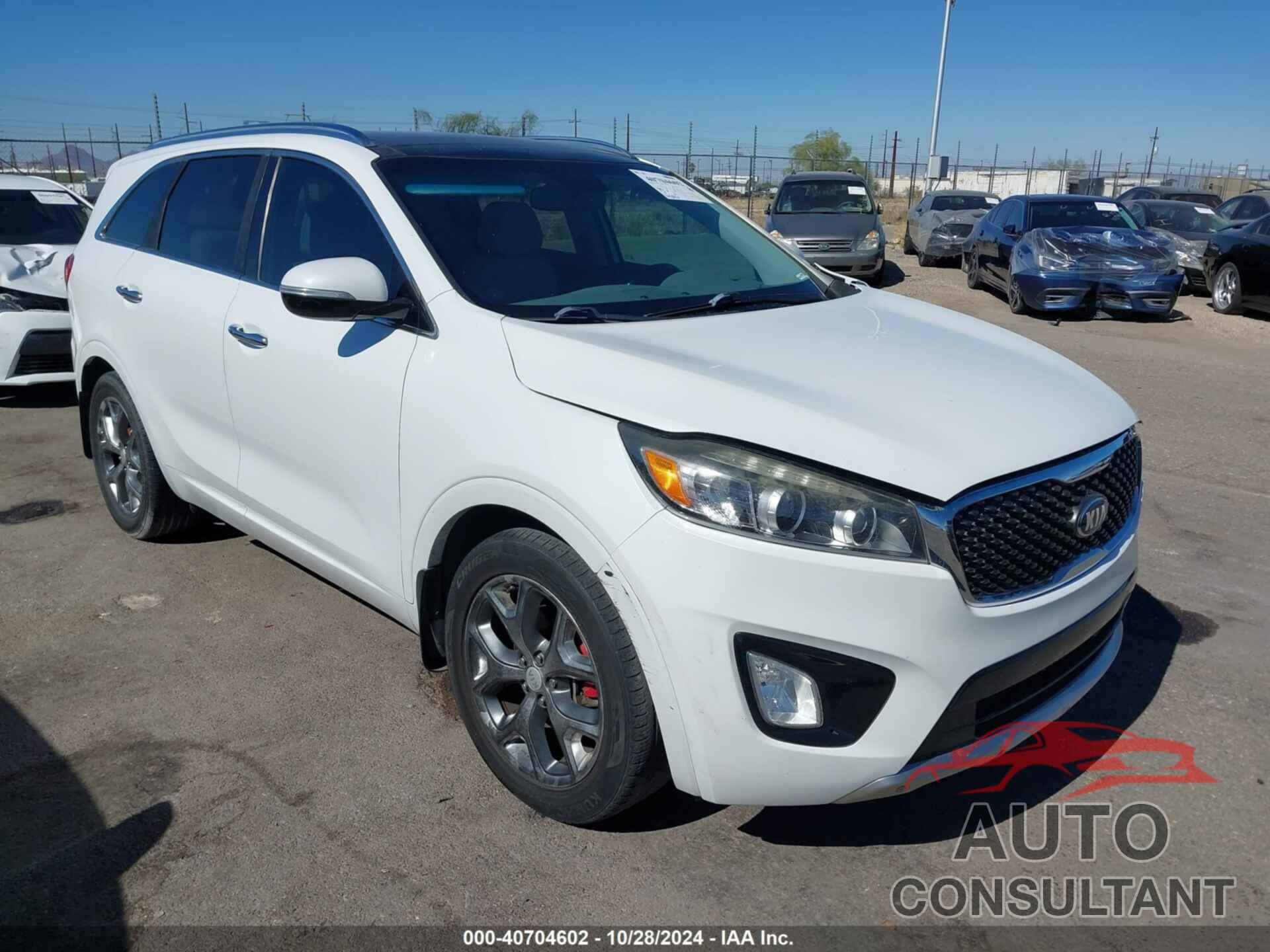 KIA SORENTO 2016 - 5XYPK4A55GG086601