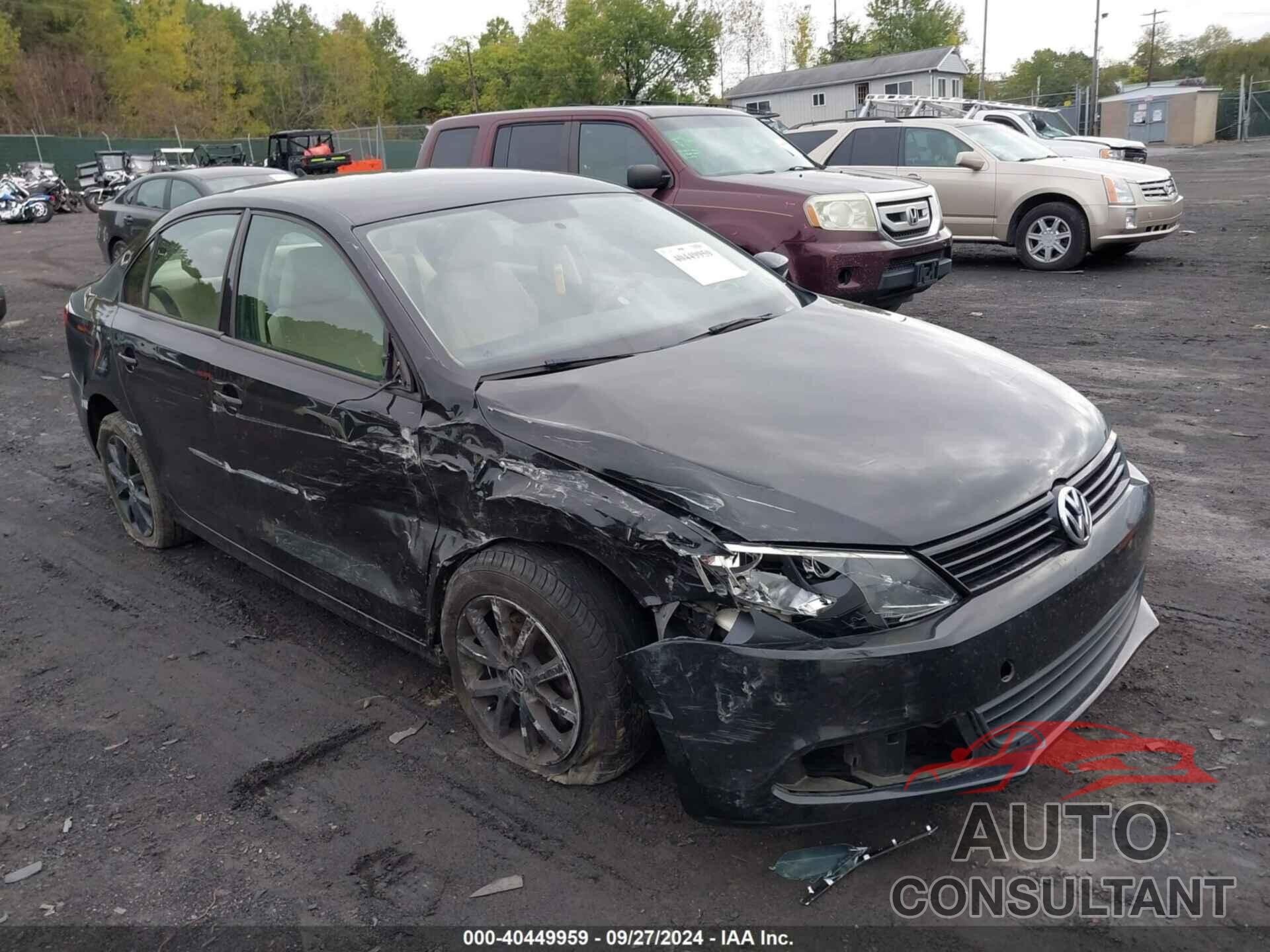 VOLKSWAGEN JETTA 2012 - 3VWDP7AJ9CM314354