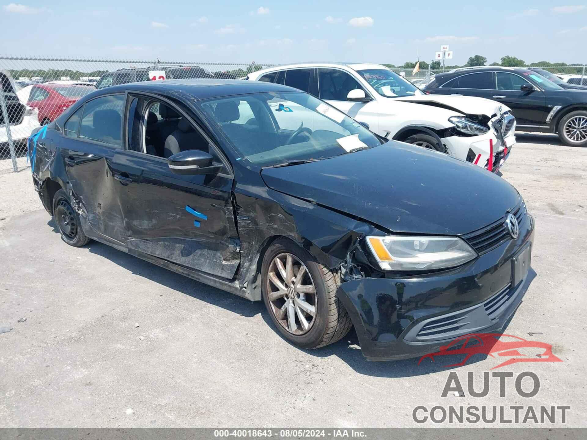 VOLKSWAGEN JETTA 2012 - 3VWDP7AJ3CM338097