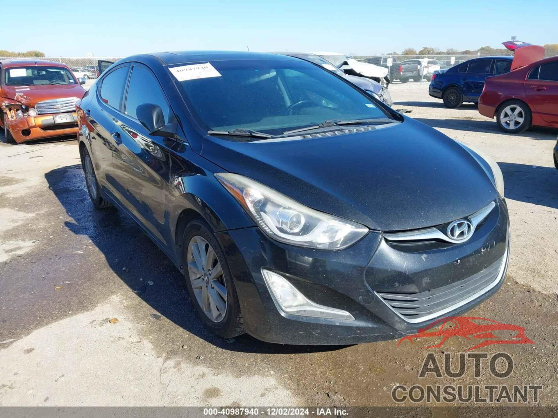 HYUNDAI ELANTRA 2015 - KMHDH4AE4FU259325