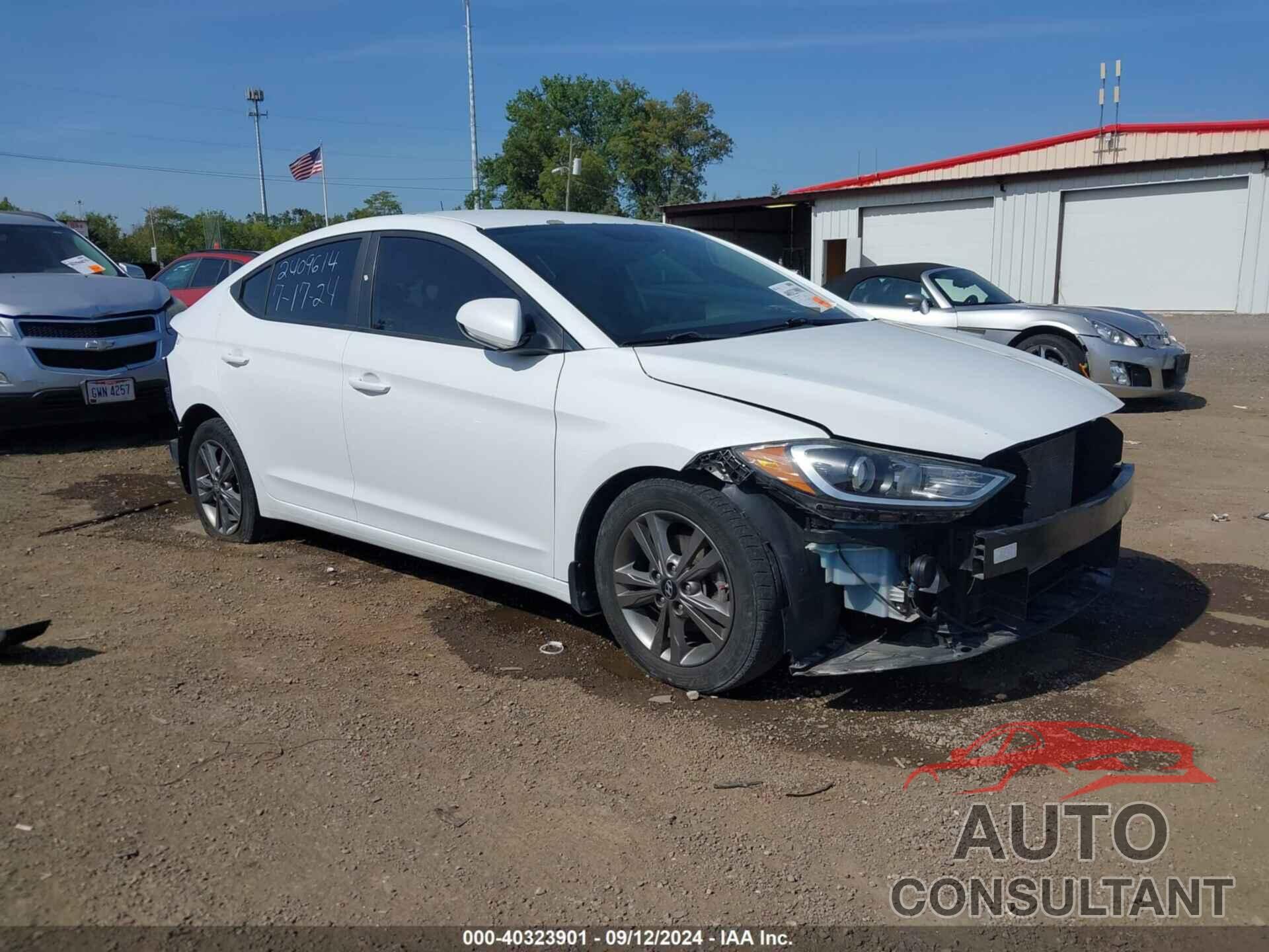 HYUNDAI ELANTRA 2018 - 5NPD84LF7JH232892