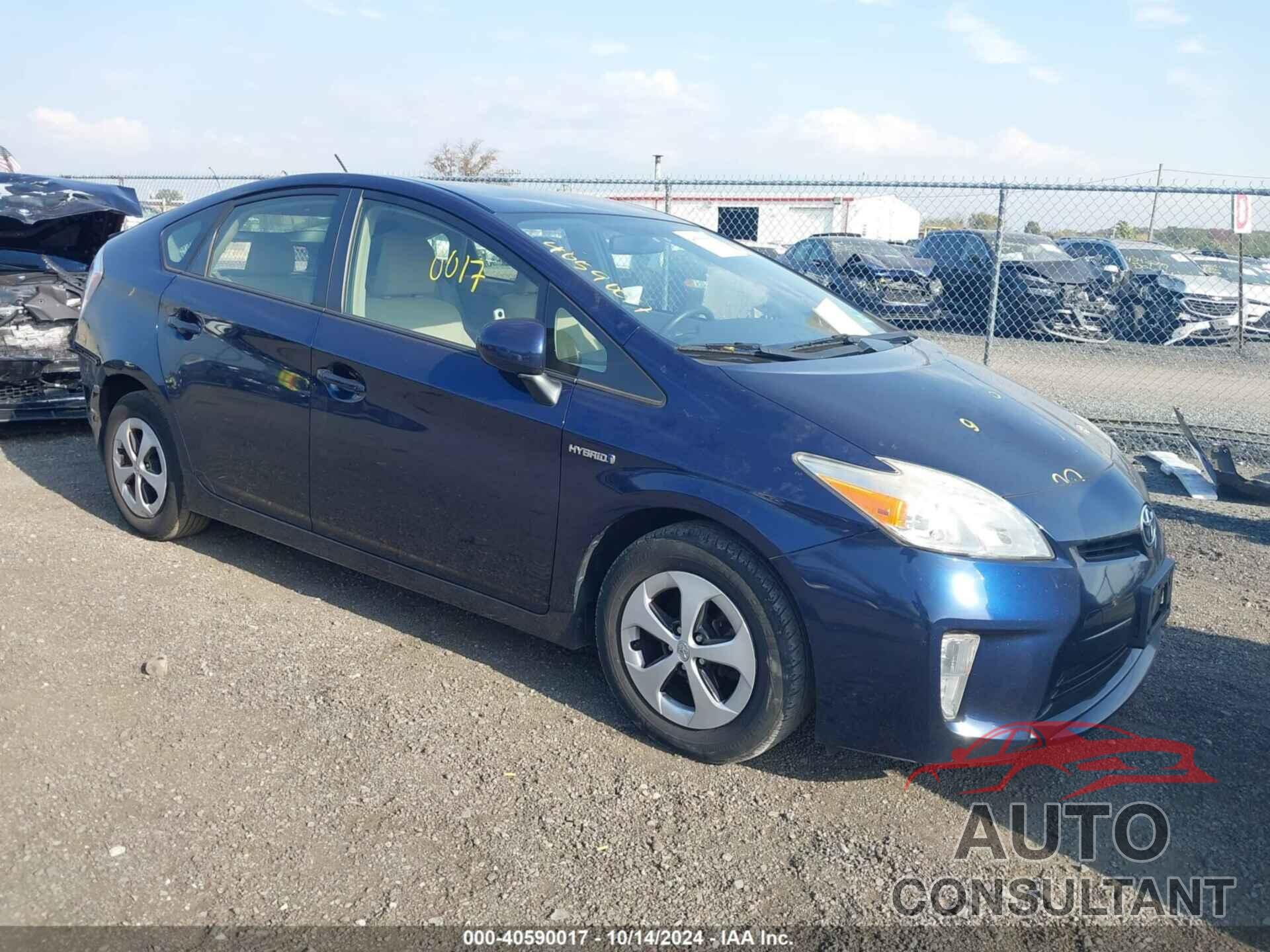 TOYOTA PRIUS 2013 - JTDKN3DUXD1726098