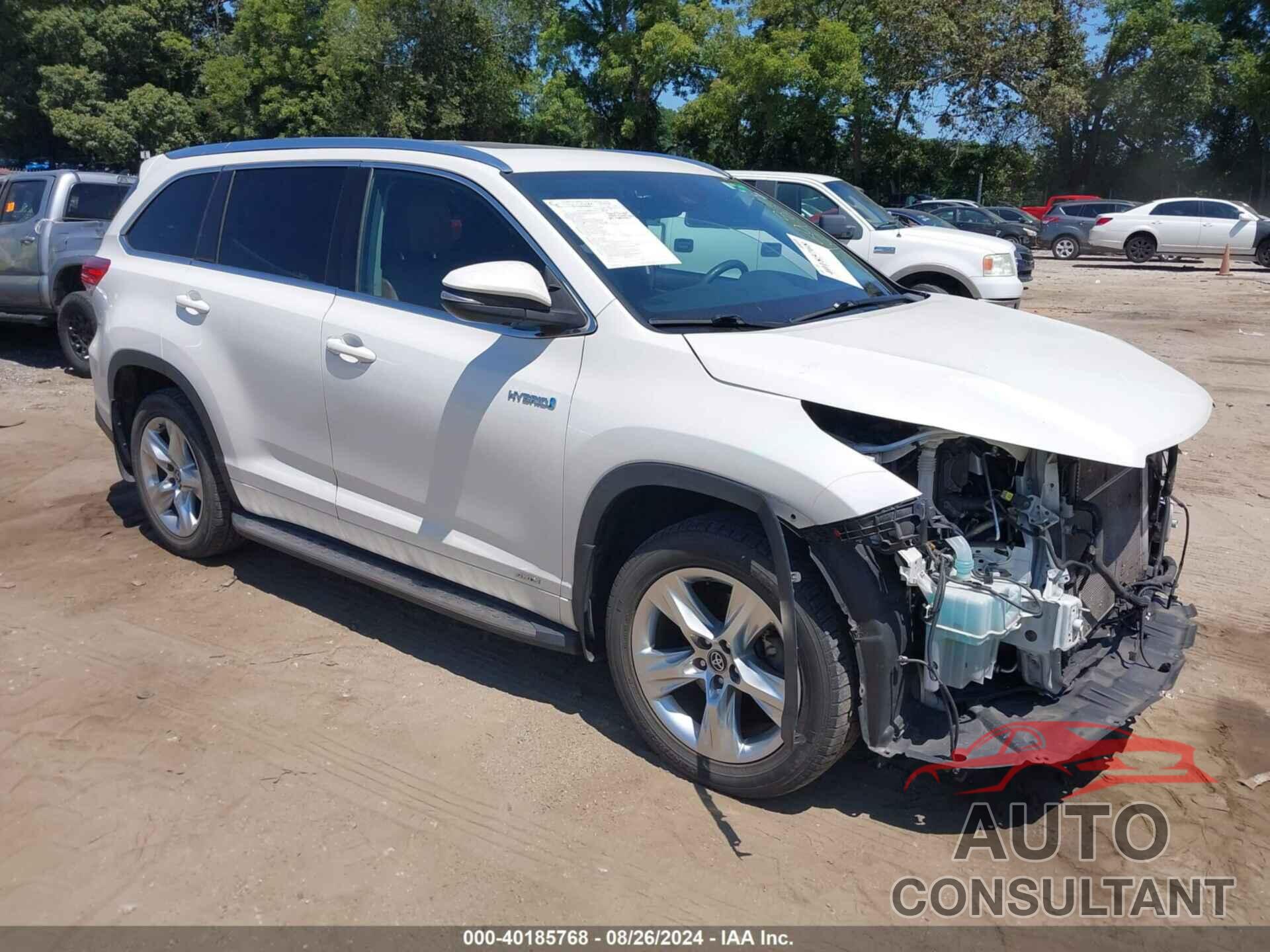 TOYOTA HIGHLANDER HYBRID 2018 - 5TDDGRFH4JS042247
