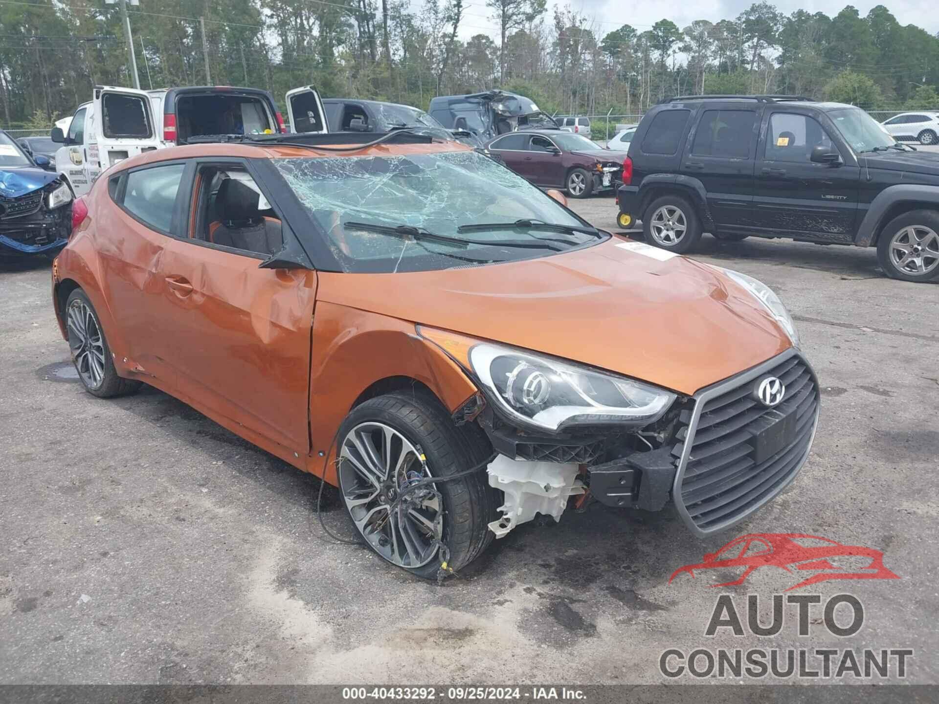 HYUNDAI VELOSTER 2016 - KMHTC6AE8GU301745