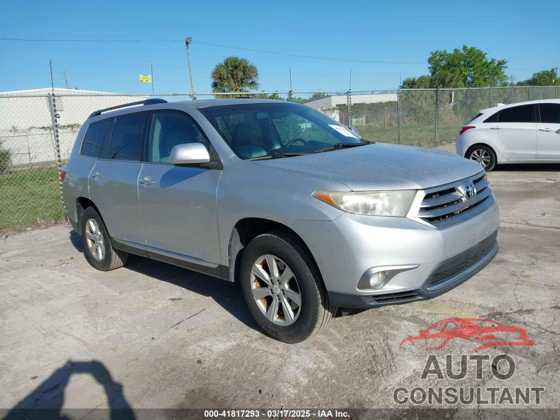 TOYOTA HIGHLANDER 2012 - 5TDBK3EH4CS094615