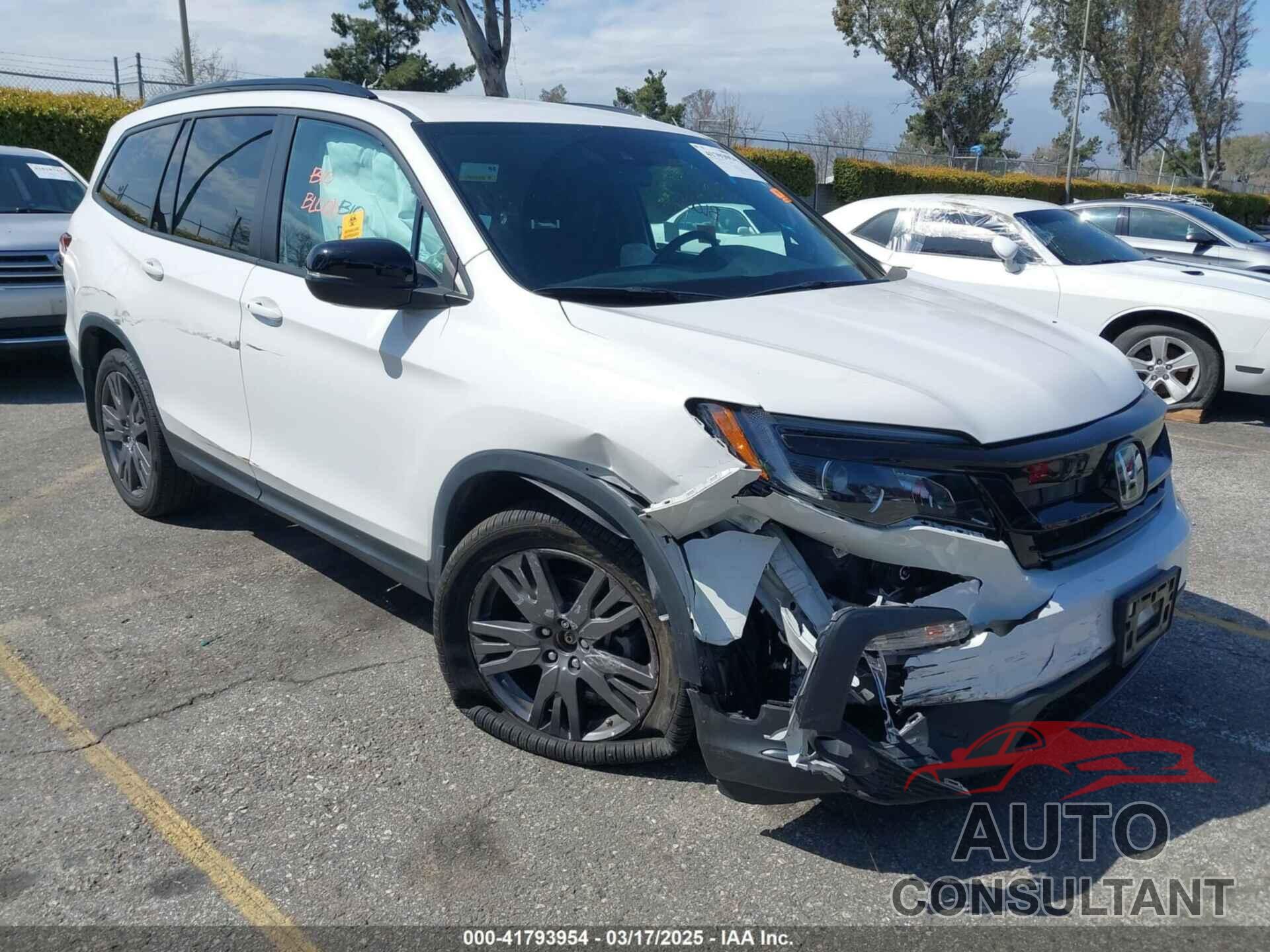 HONDA PILOT 2022 - 5FNYF5H3XNB034873