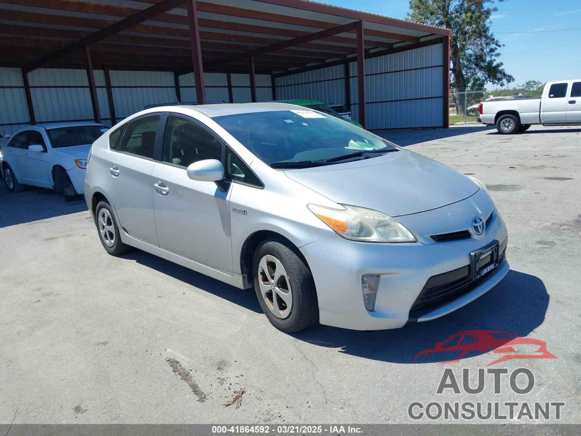 TOYOTA PRIUS 2013 - JTDKN3DU8D1688693