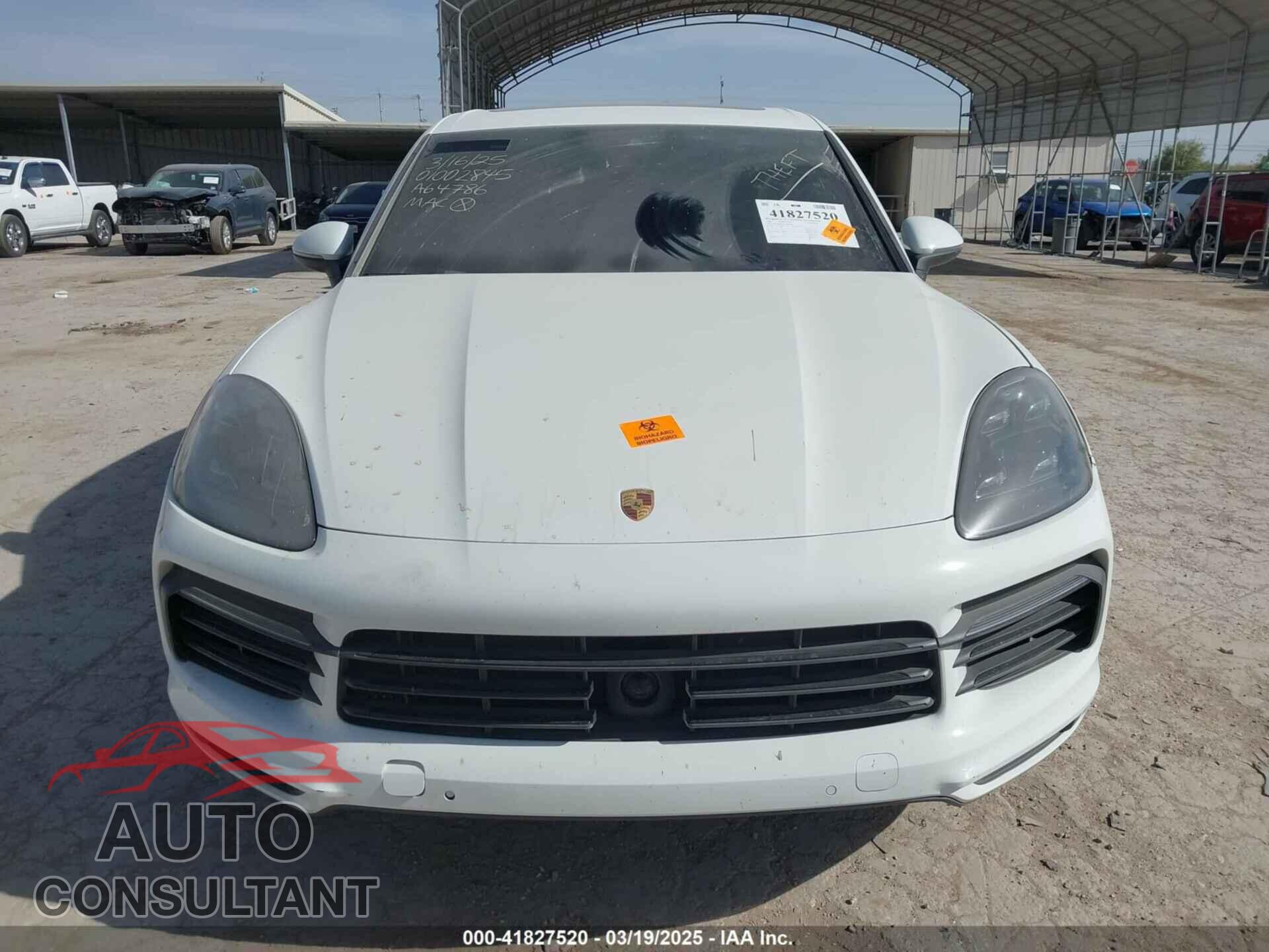 PORSCHE CAYENNE 2019 - WP1AB2AY7KDA64786