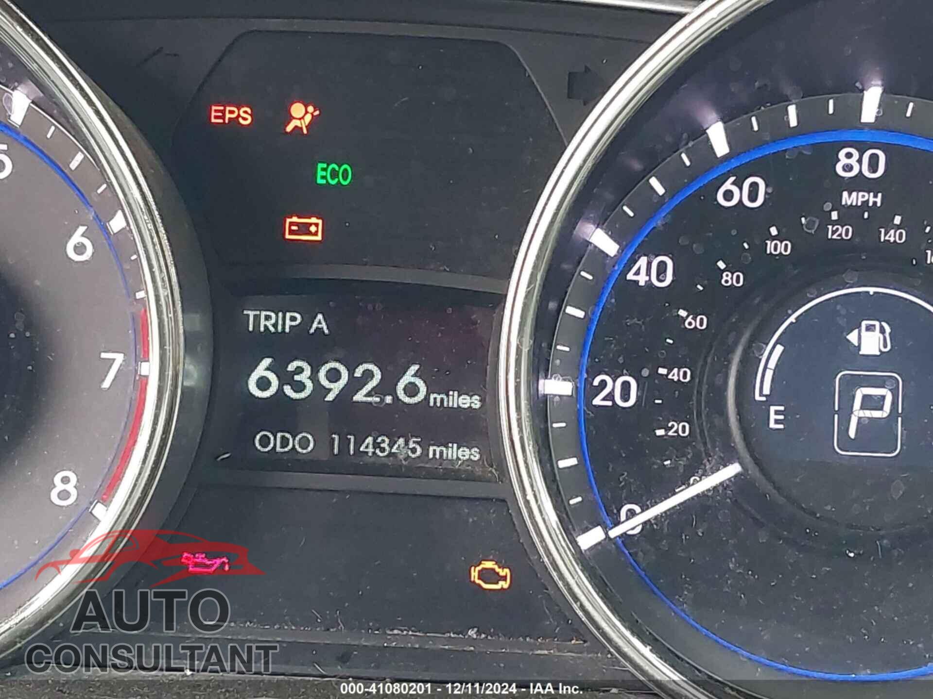 HYUNDAI SONATA 2012 - 5NPEB4AC1CH375094