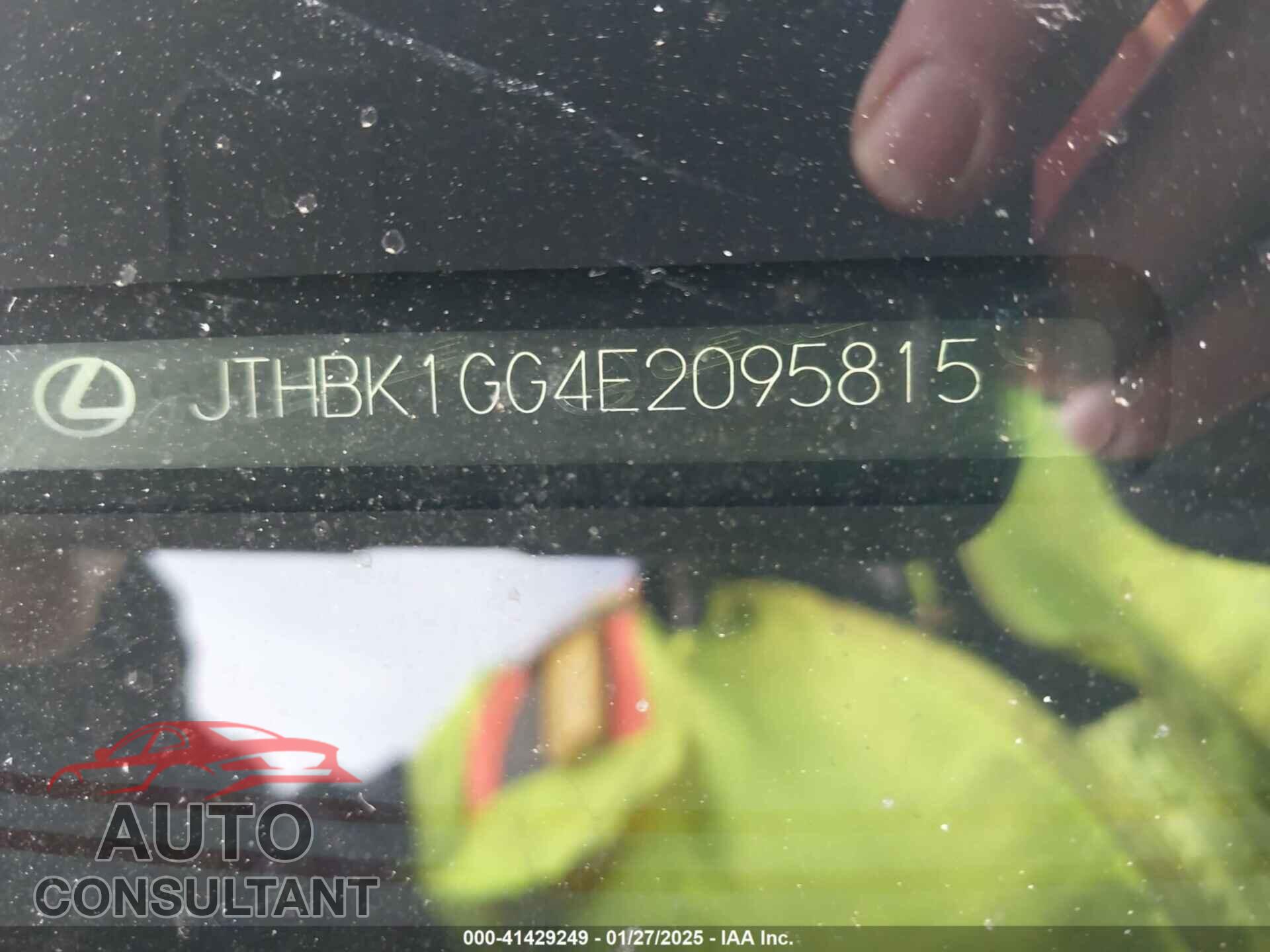 LEXUS ES 350 2014 - JTHBK1GG4E2095815