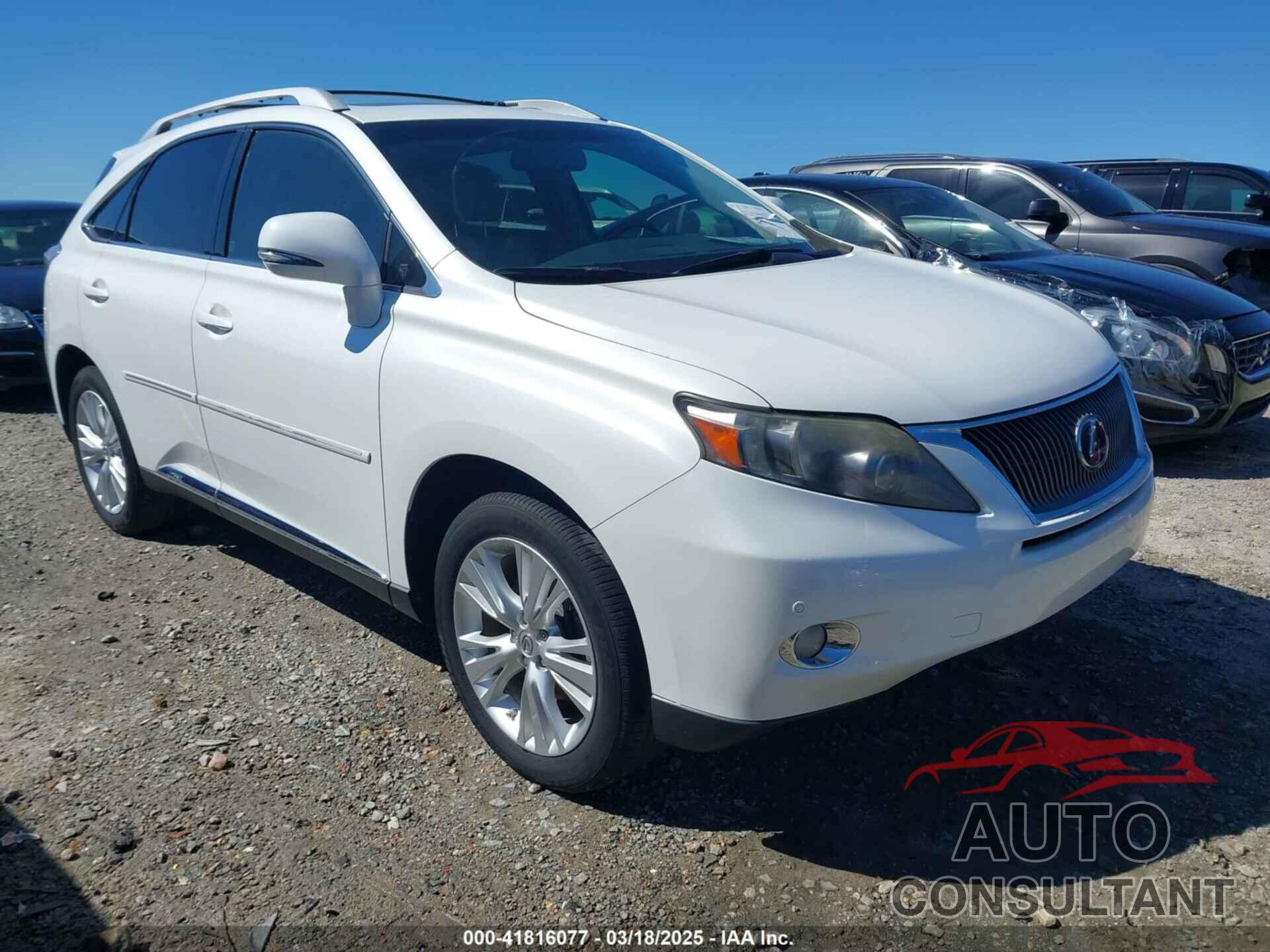 LEXUS RX 450H 2010 - JTJBC1BA0A2026919