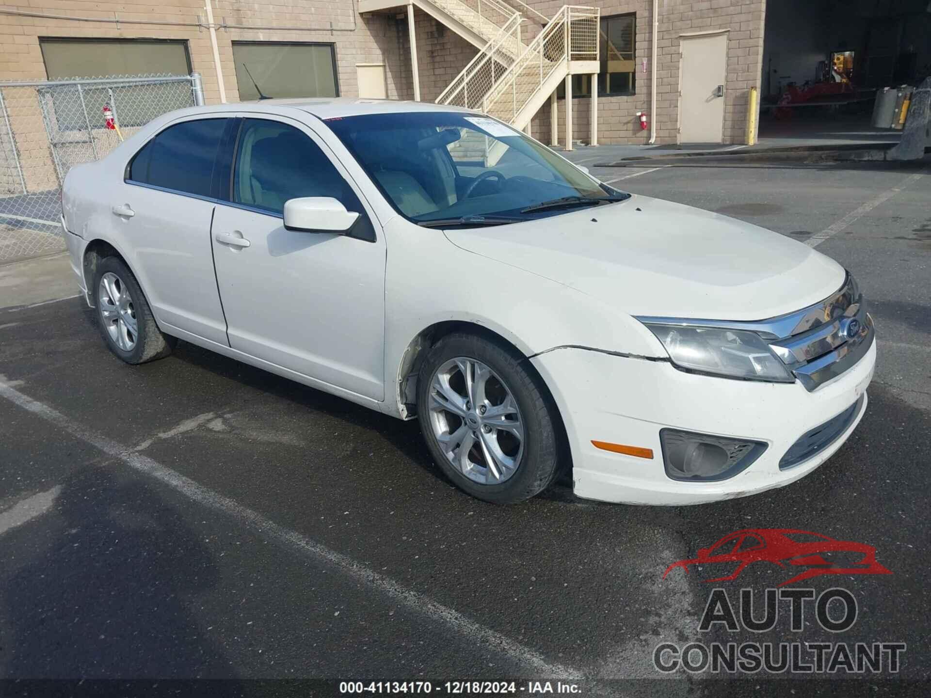 FORD FUSION 2012 - 3FAHP0HA8CR439839