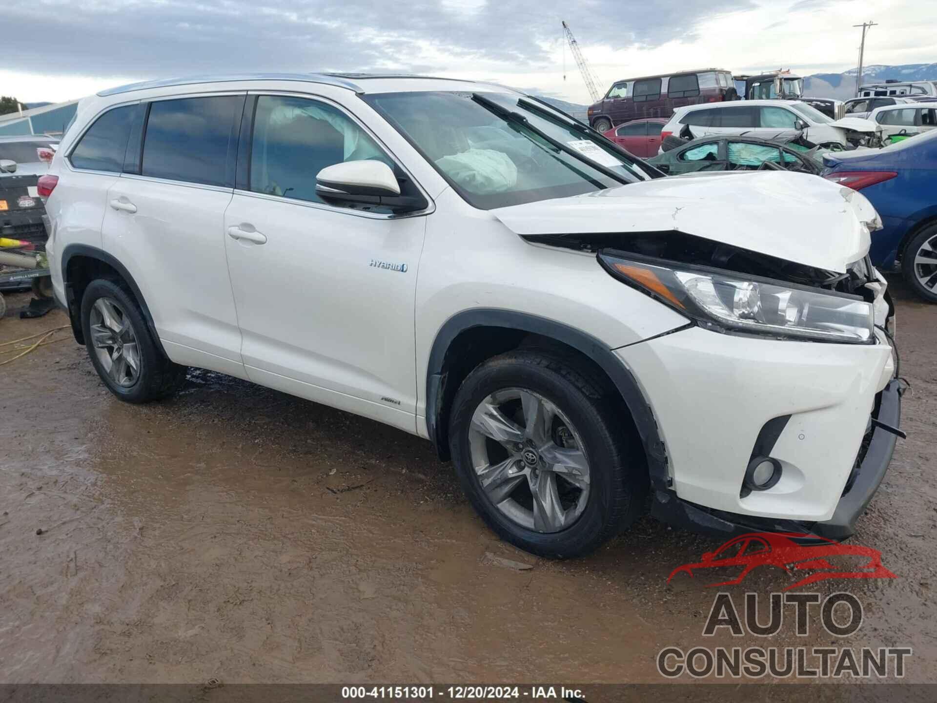 TOYOTA HIGHLANDER HYBRID 2018 - 5TDDGRFH5JS047635