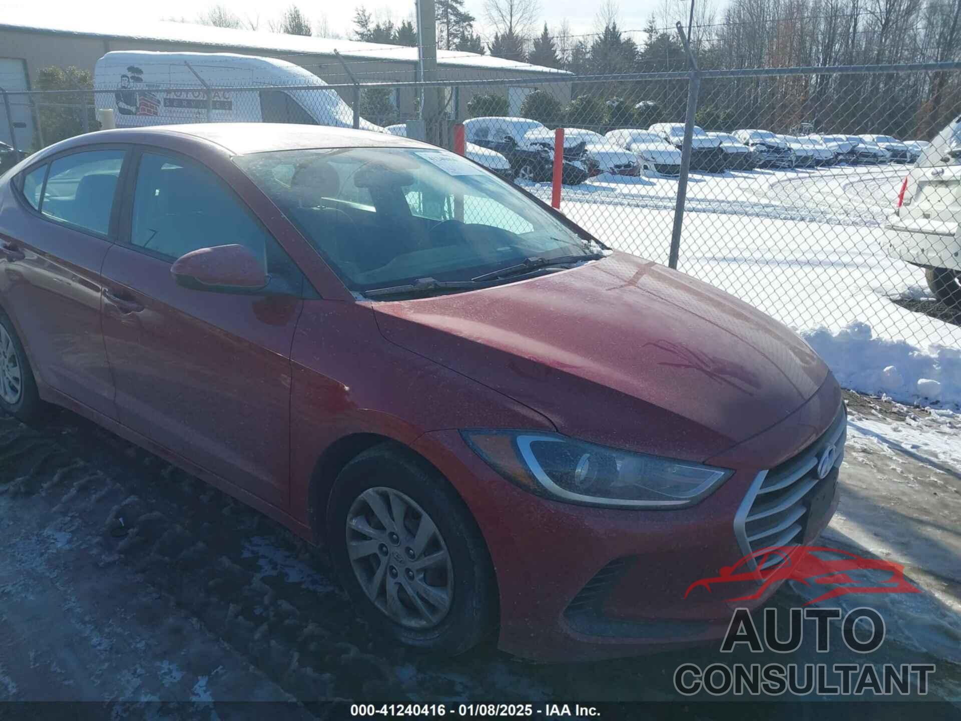 HYUNDAI ELANTRA 2017 - KMHD74LF4HU124650